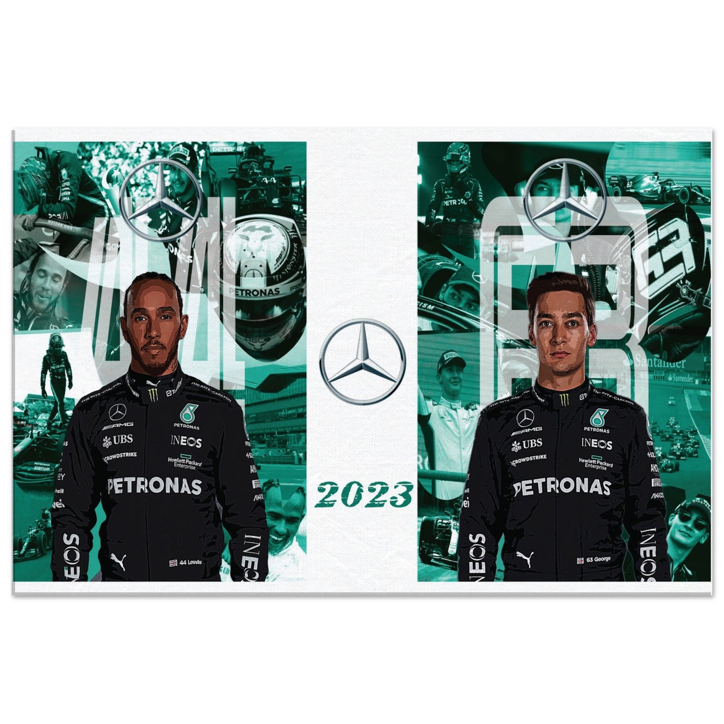 Mercedes 2023 Team Custom Canvas