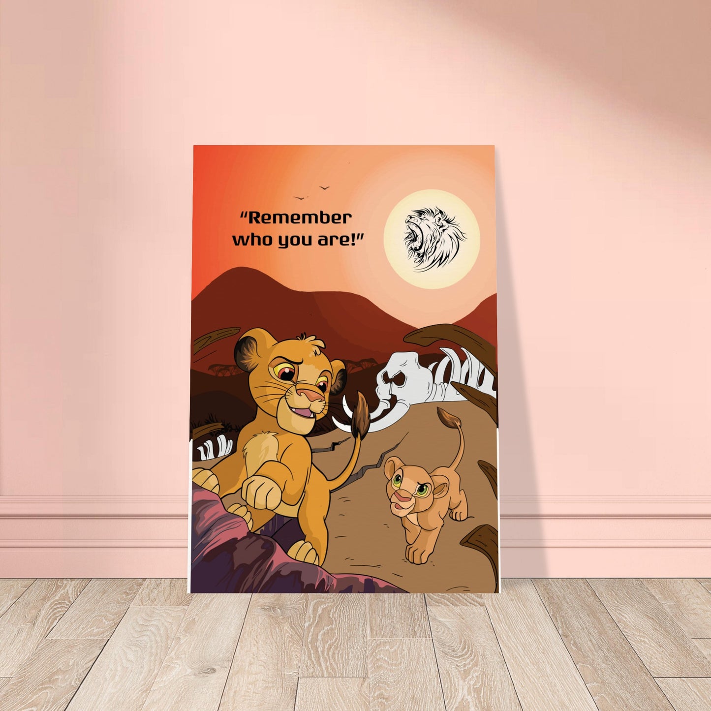 Simba's Journey Museum-Quality Matte Paper Poster