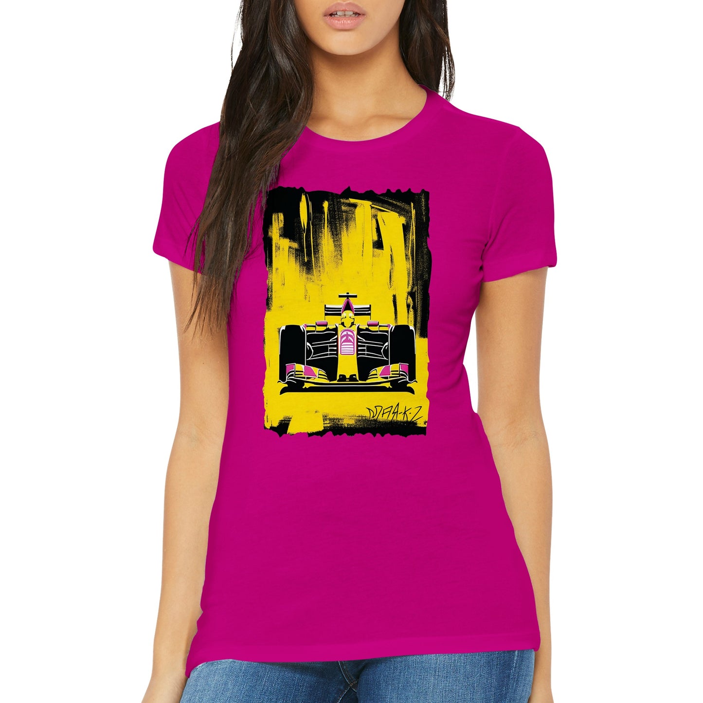 Custom Formula One Premium Womens Crewneck T-shirt