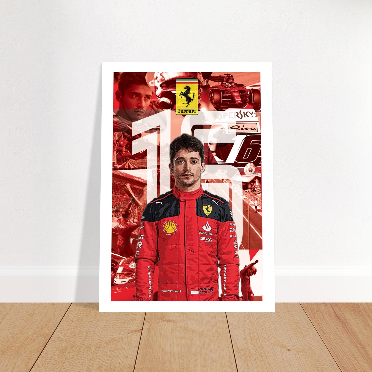 Charles Leclerc Custom Premium Semi-Glossy Paper Poster