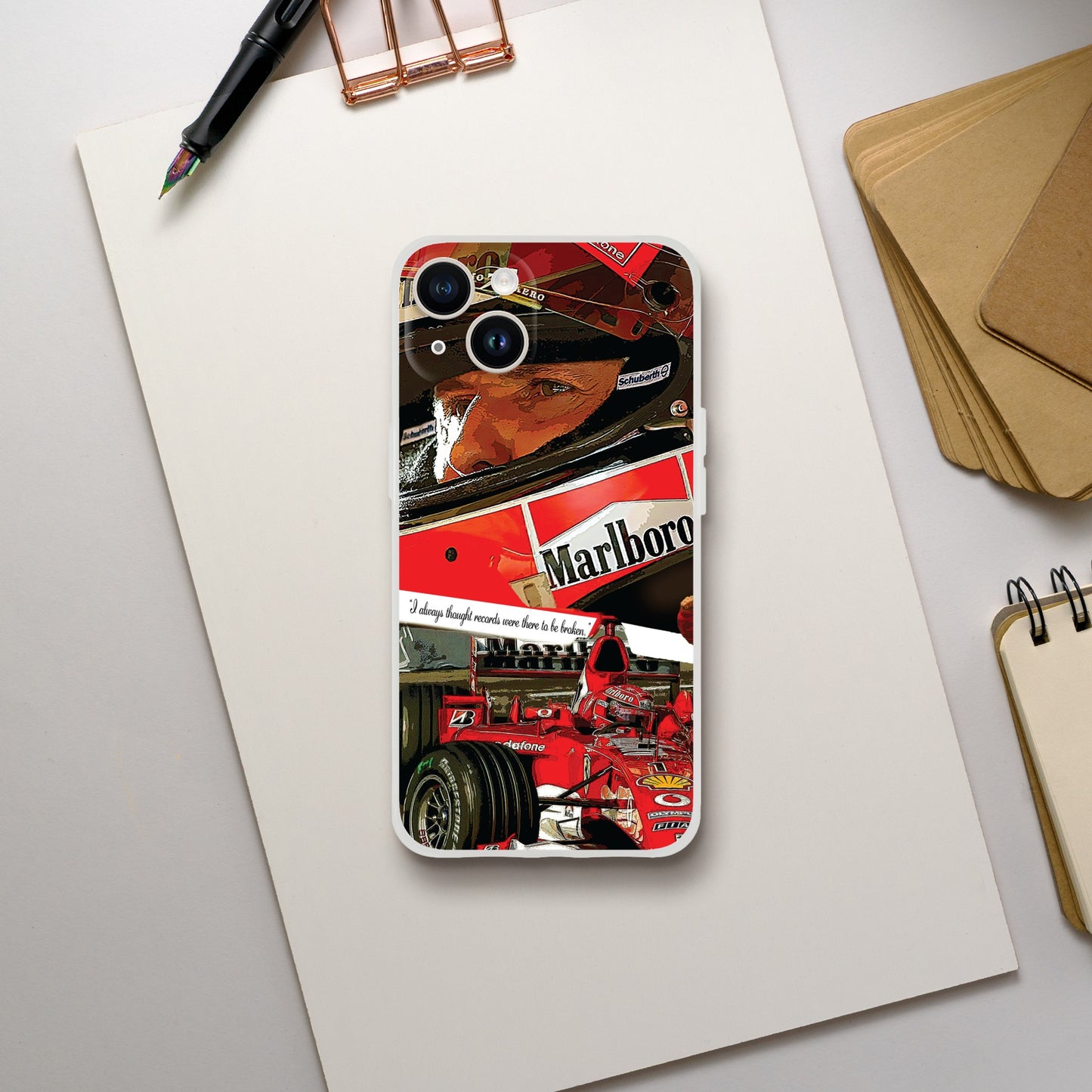 Michael Schumacher Custom Tribute Phone Flexi case