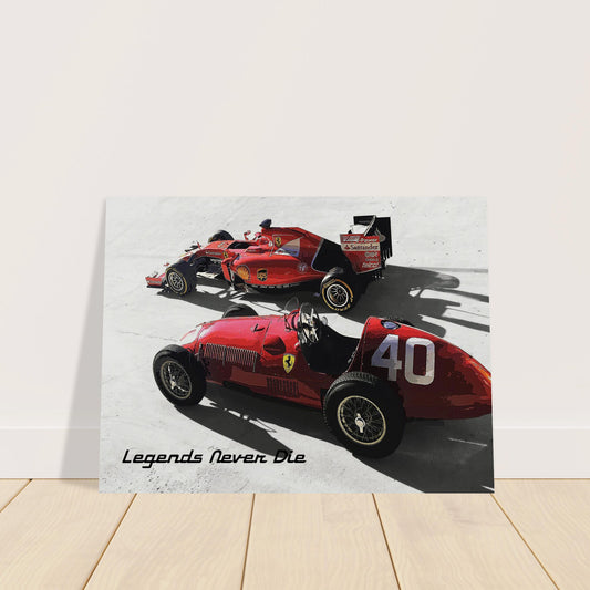 "Legends Never Die" Museum-Quality Matte Paper Poster