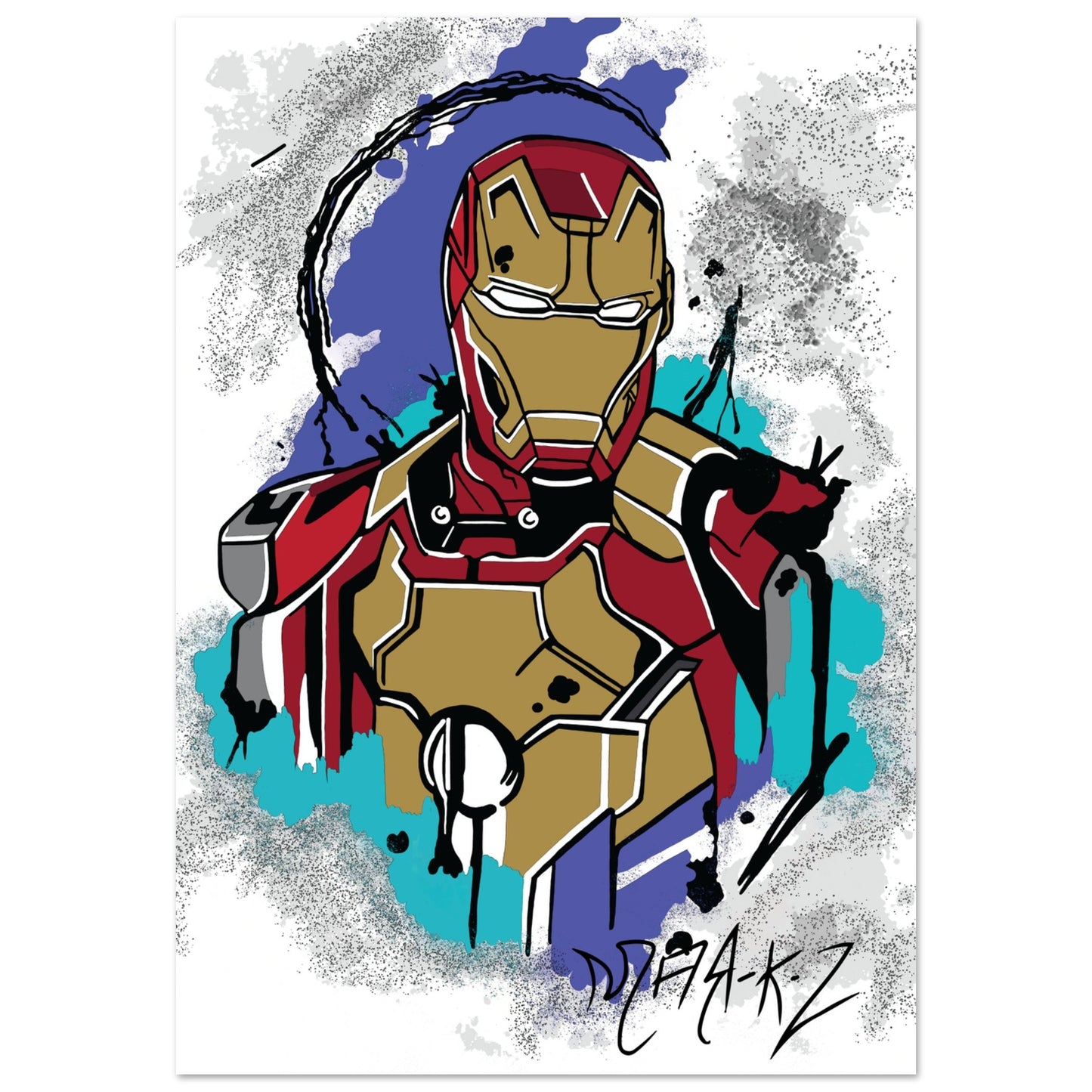 Custom Iron Man Premium Semi-Glossy Paper Poster