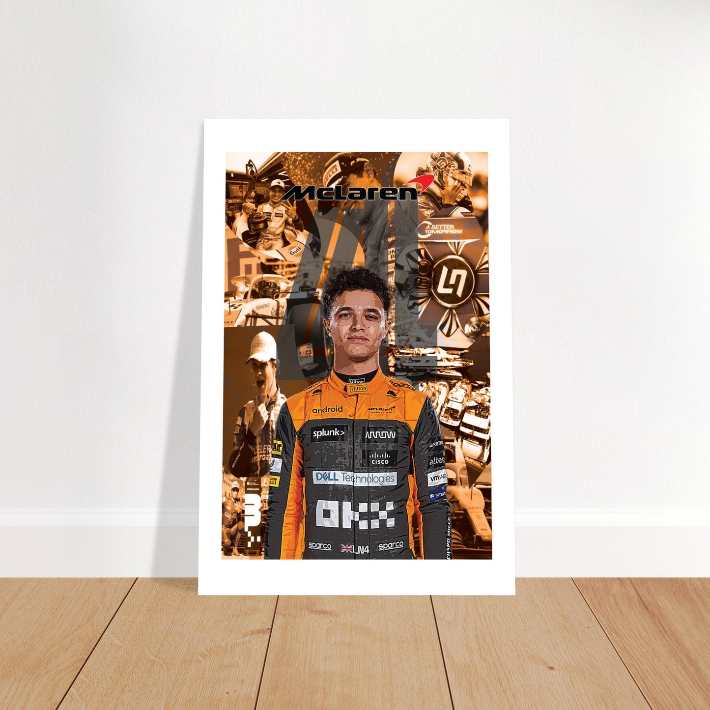 Lando Norris Custom Premium Semi-Glossy Paper Poster