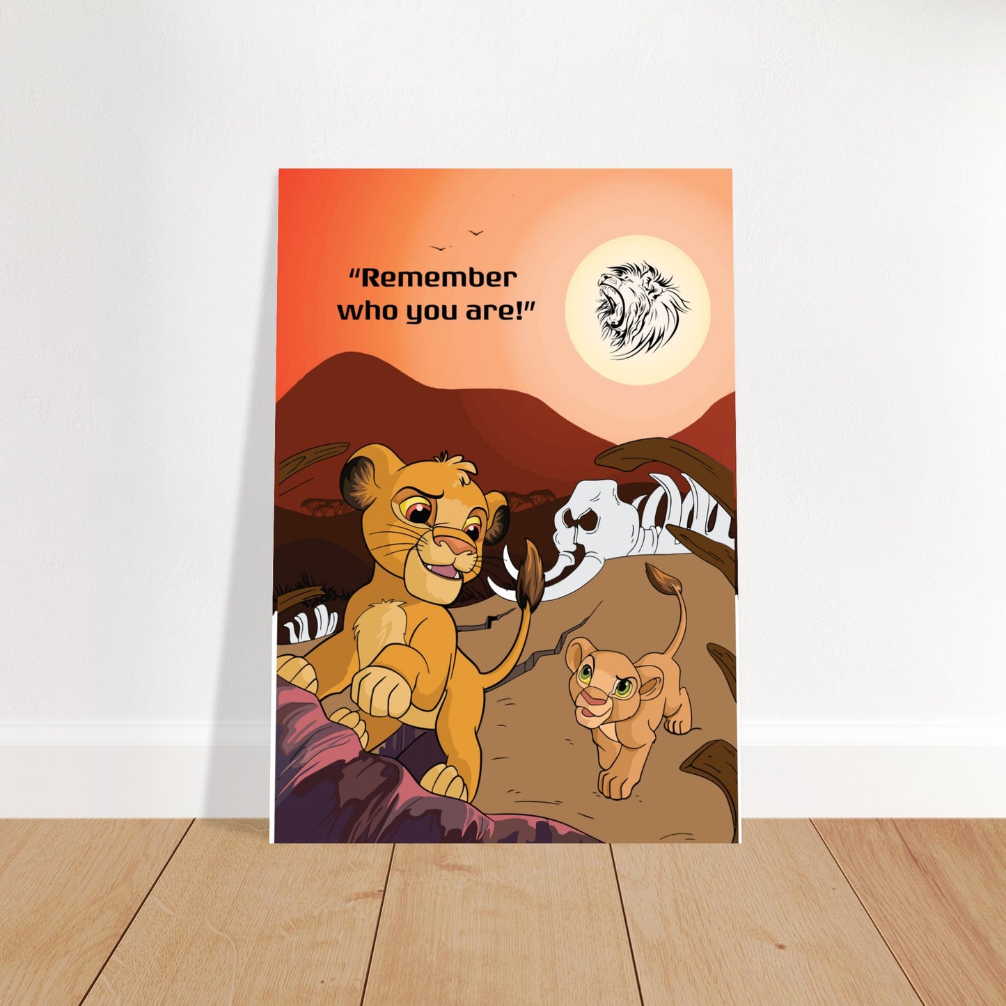 Simba's Journey Premium Semi-Glossy Paper Poster