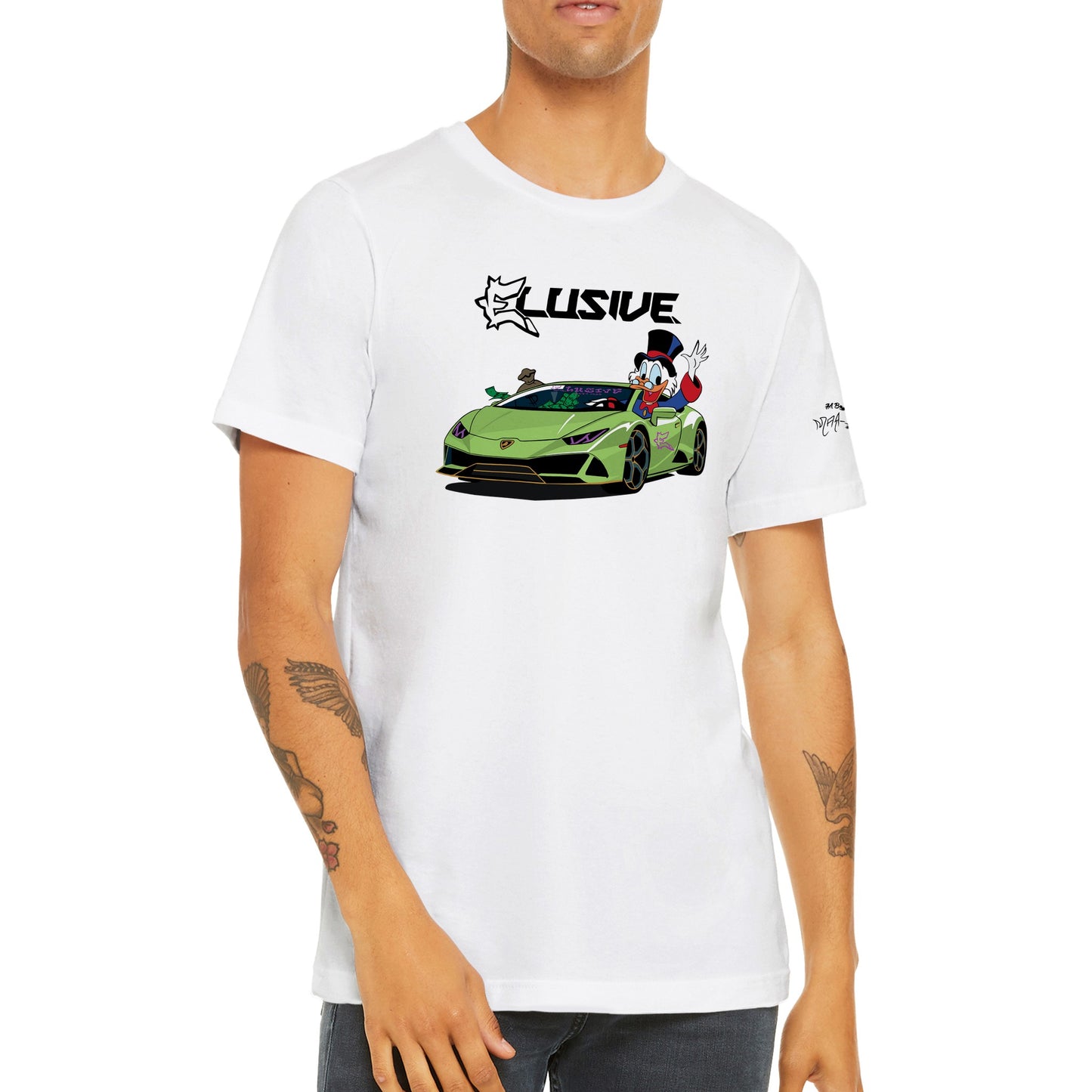 Lambo Scrooge Premium Unisex Crewneck T-shirt