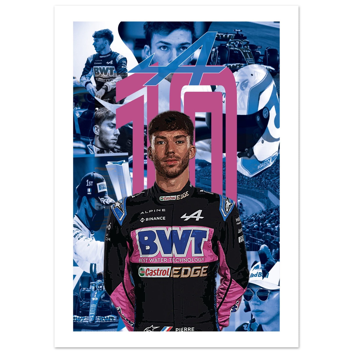 Pierre Gasly Custom Classic Semi-Glossy Paper Poster