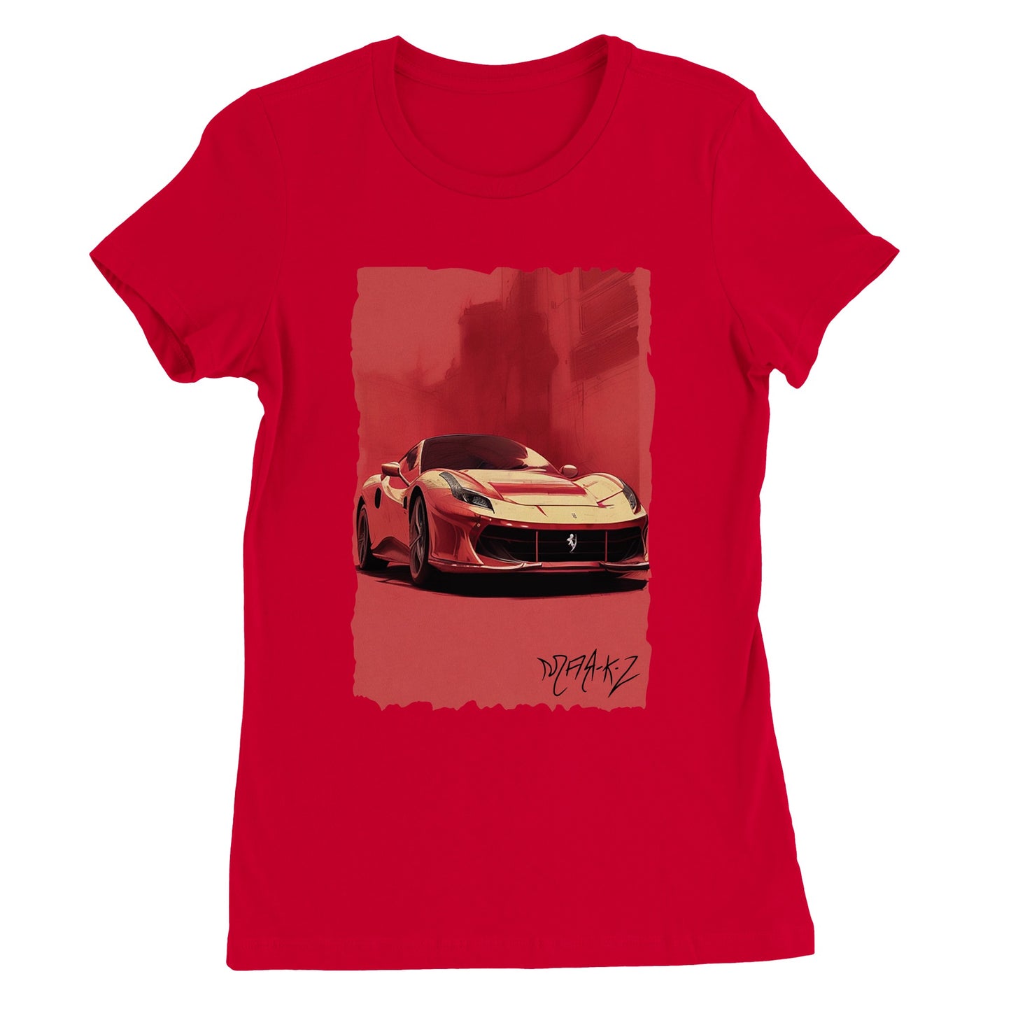 Ferrari in the Heat Premium Womens Crewneck T-shirt