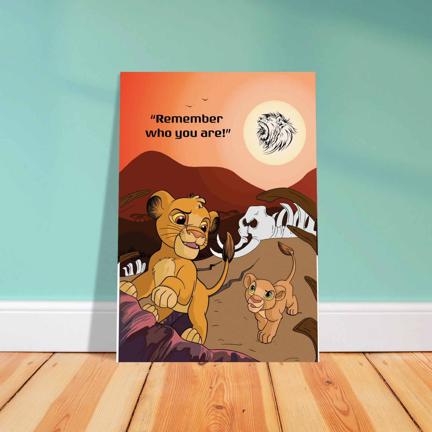 Simba's Journey Museum-Quality Matte Paper Poster