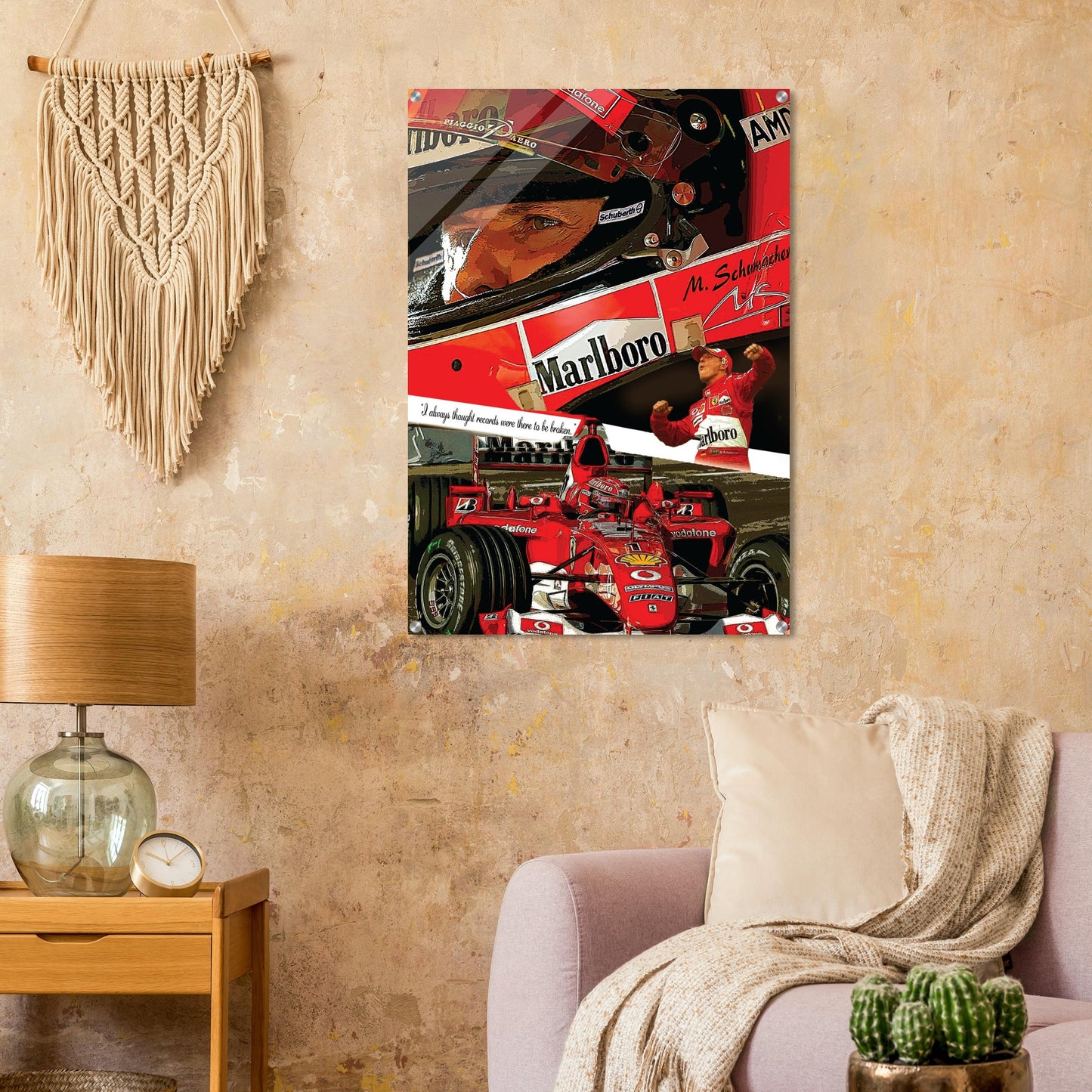 Michael Schumacher Custom Tribute Acrylic Print