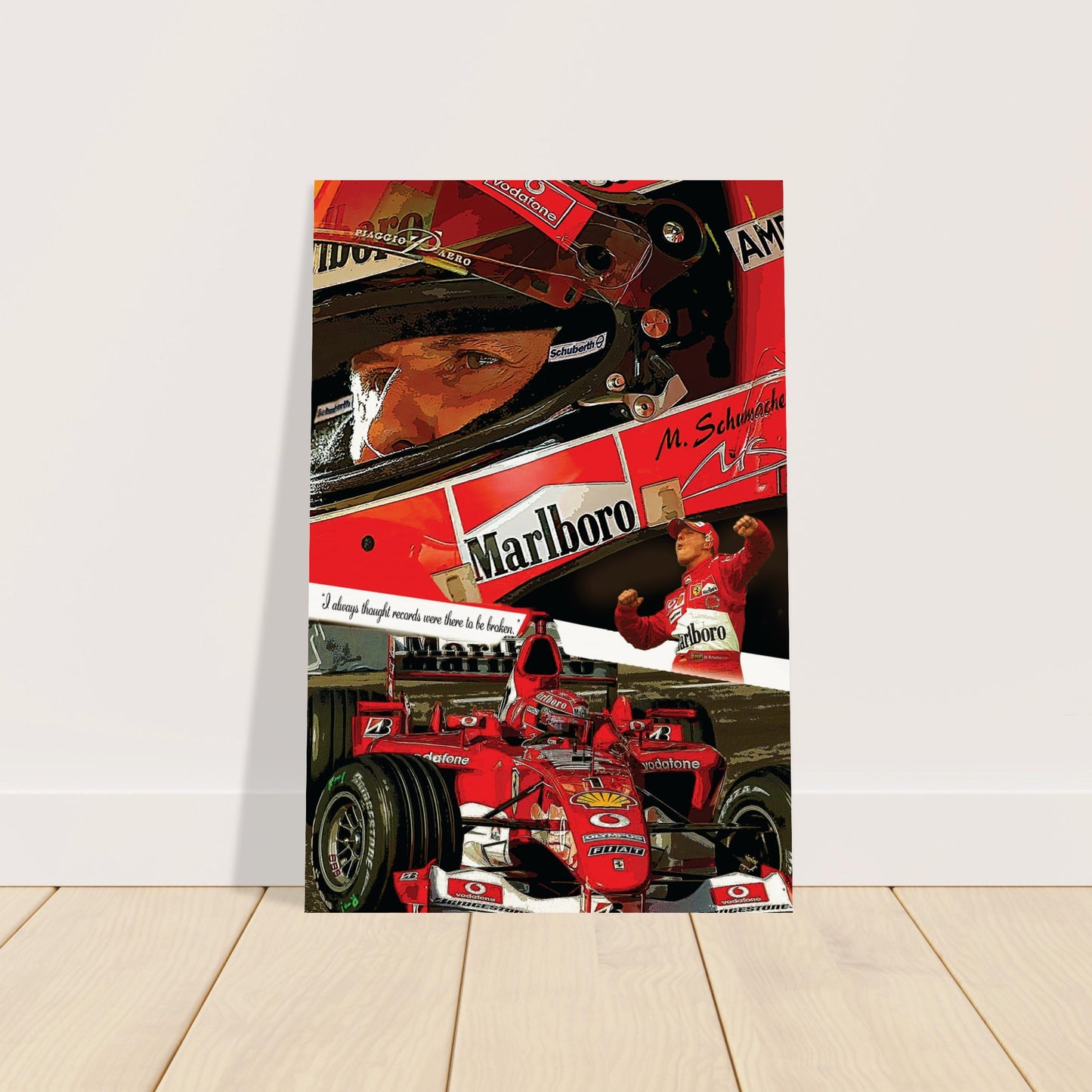 Michael Schumacher Custom Tribute Museum-Quality Matte Paper Poster