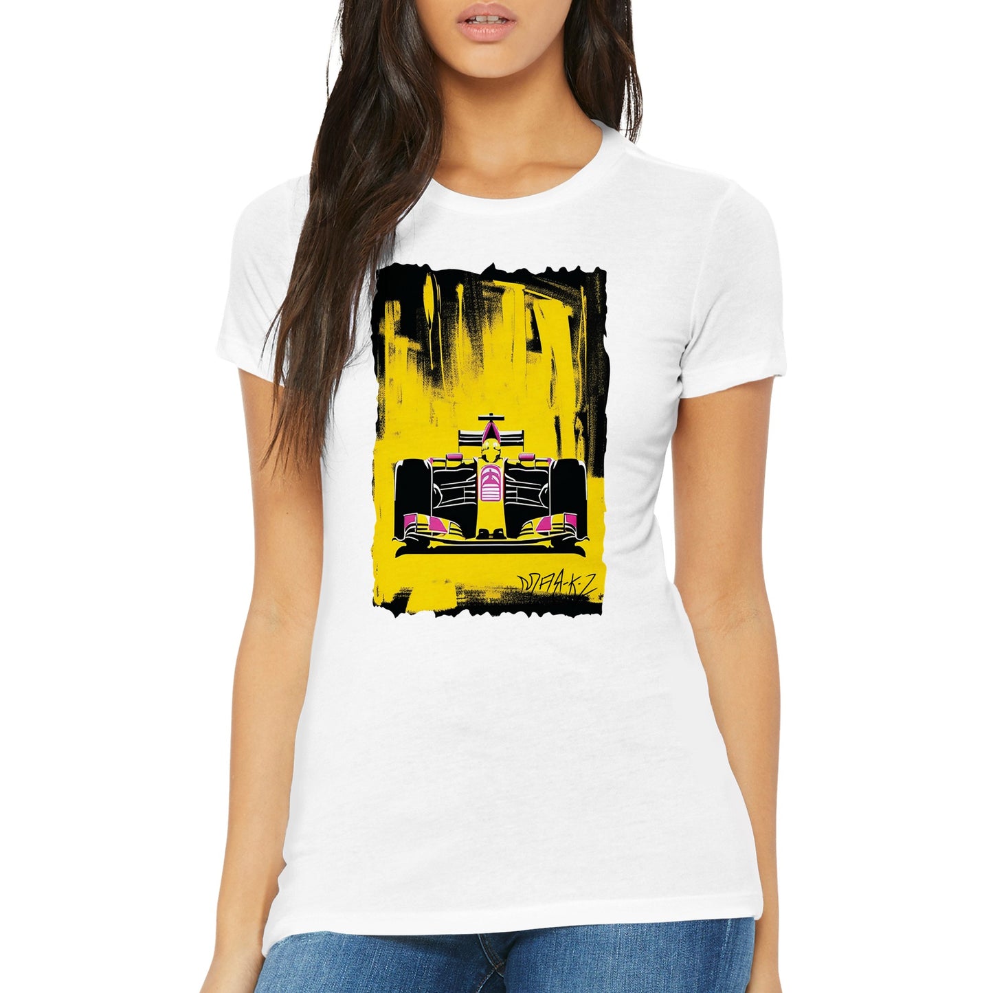 Custom Formula One Premium Womens Crewneck T-shirt