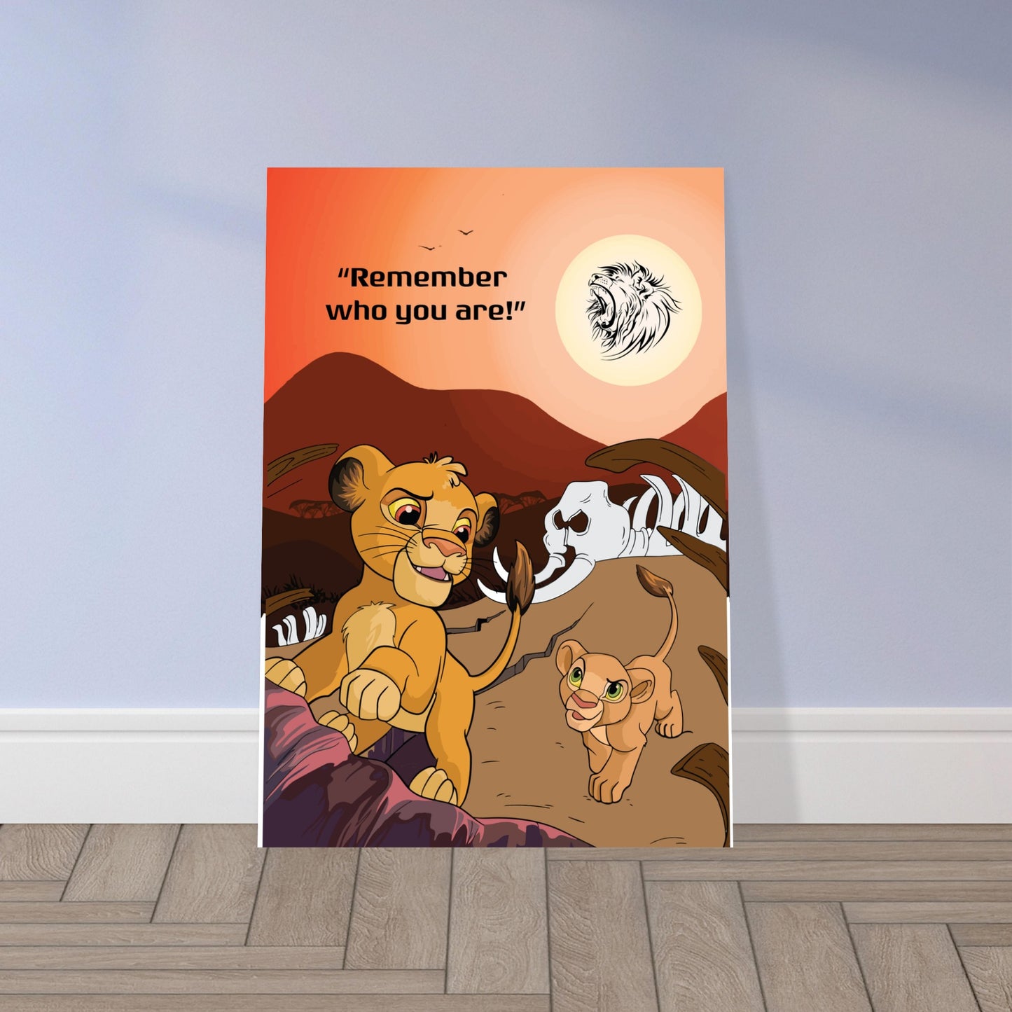 Simba's Journey Classic Semi-Glossy Paper Poster