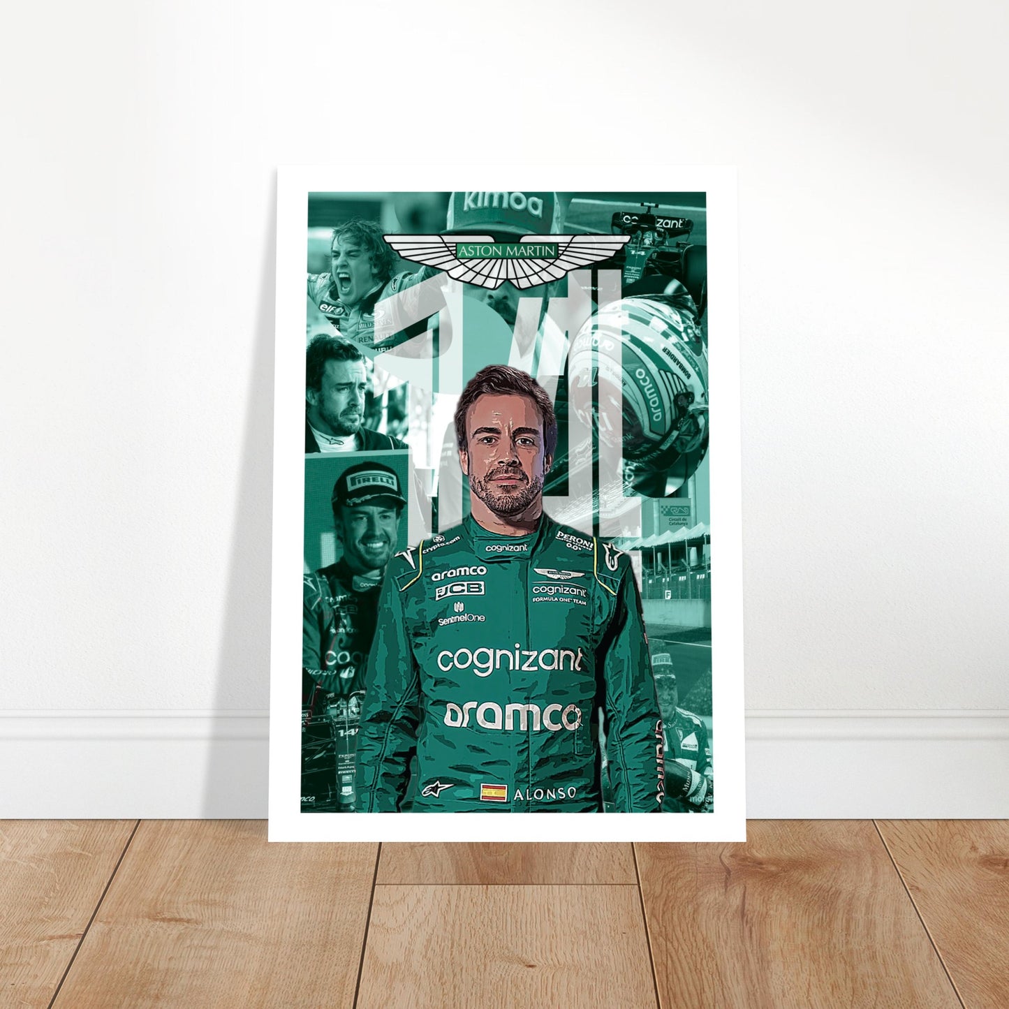 Fernando Alonso Custom Classic Semi-Glossy Paper Poster