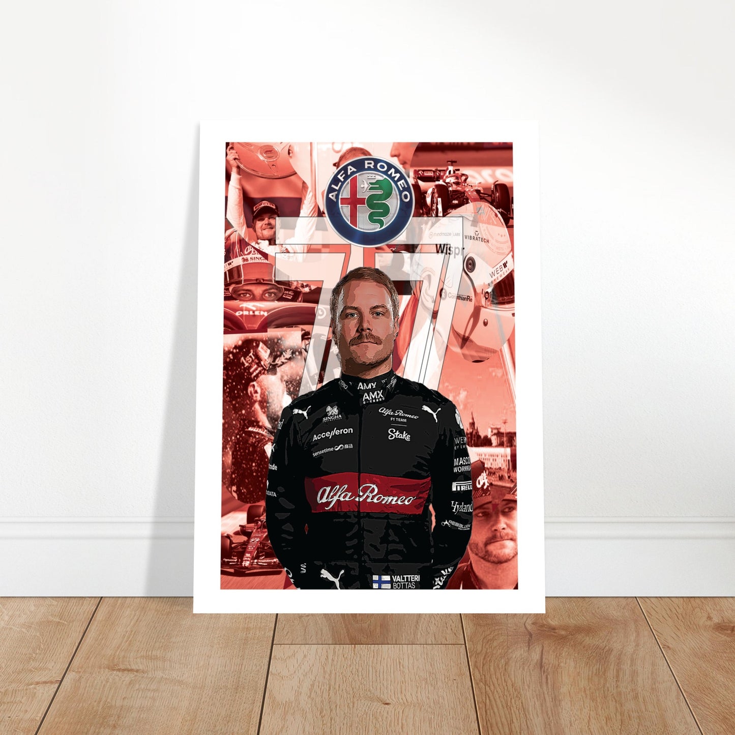 Valtteri Bottas Custom Classic Semi-Glossy Paper Poster