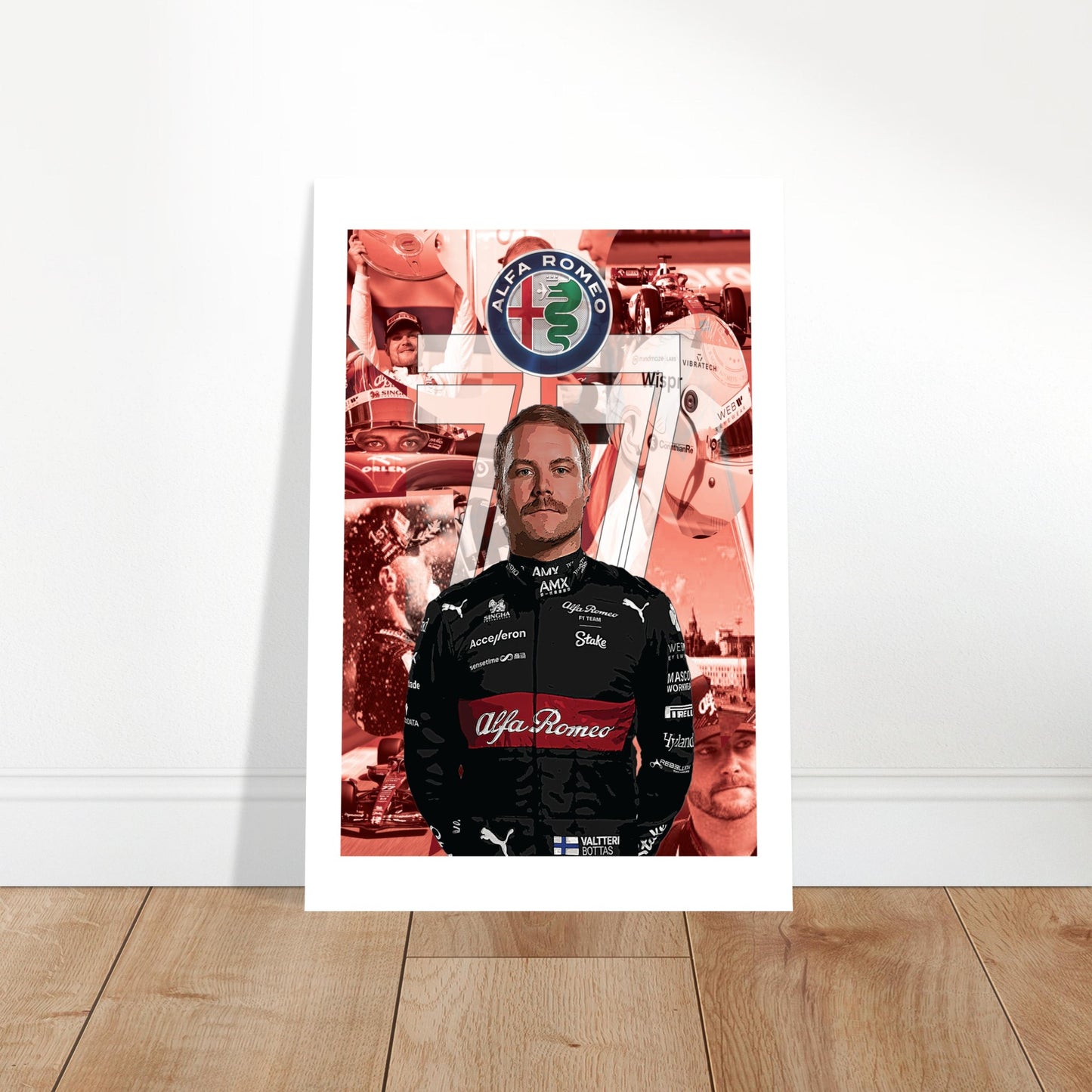 Valtteri Bottas Custom Classic Semi-Glossy Paper Poster