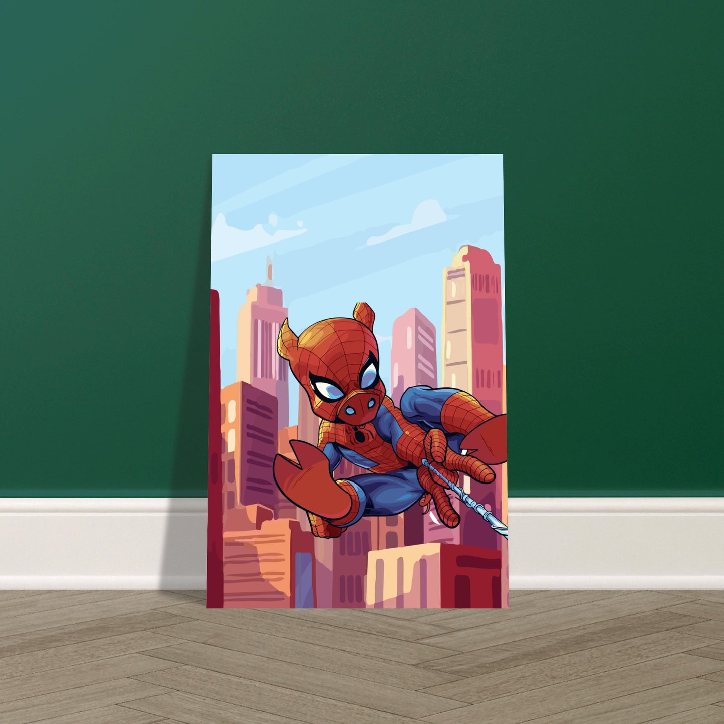 Spider-Pig Classic Semi-Glossy Paper Poster