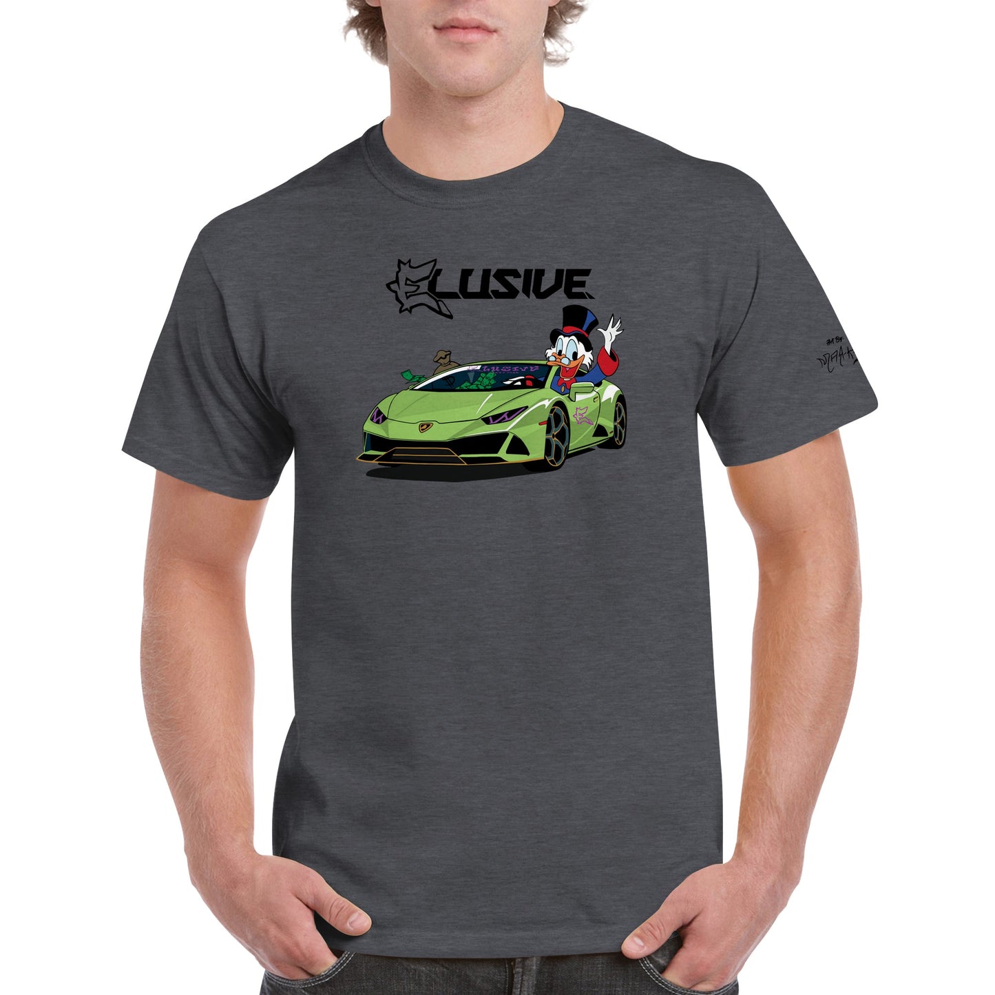 Lambo Scrooge Heavyweight Unisex Crewneck T-shirt