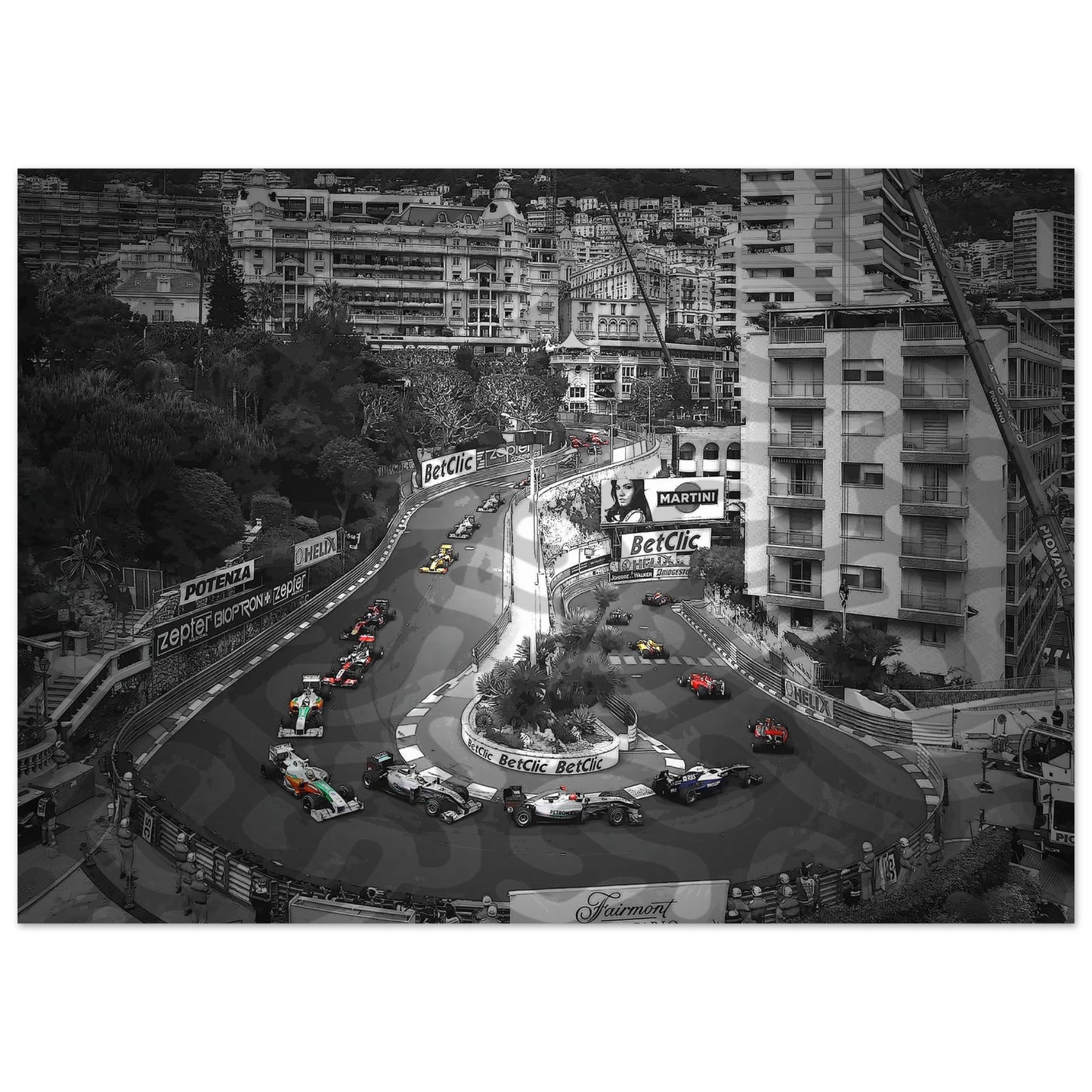 Monaco GP Custom (oil-paint style) Classic Semi-Glossy Paper Poster