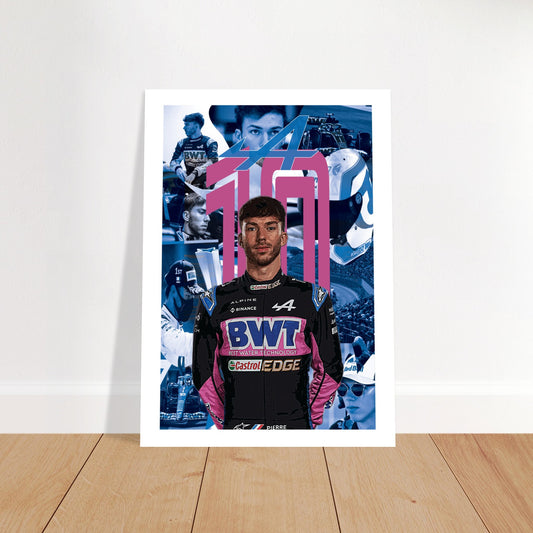 Pierre Gasly Custom Premium Semi-Glossy Paper Poster