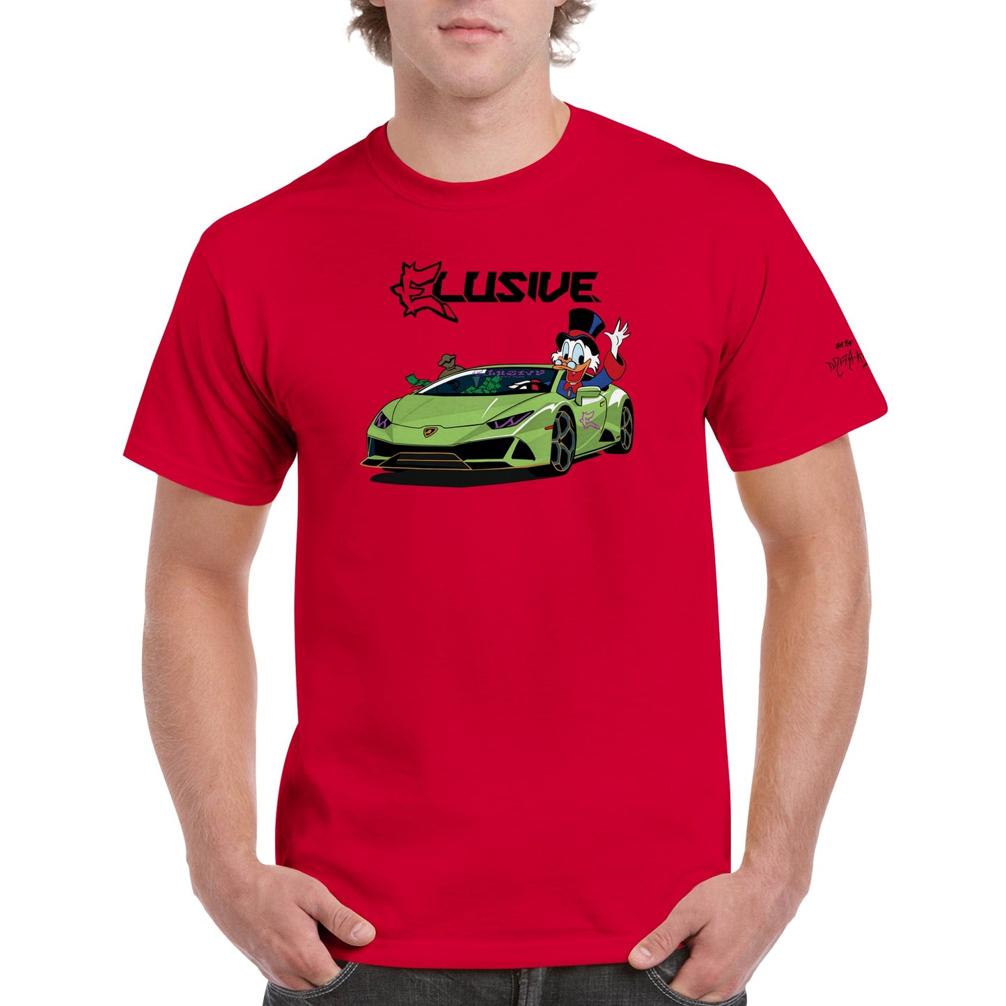 Lambo Scrooge Heavyweight Unisex Crewneck T-shirt