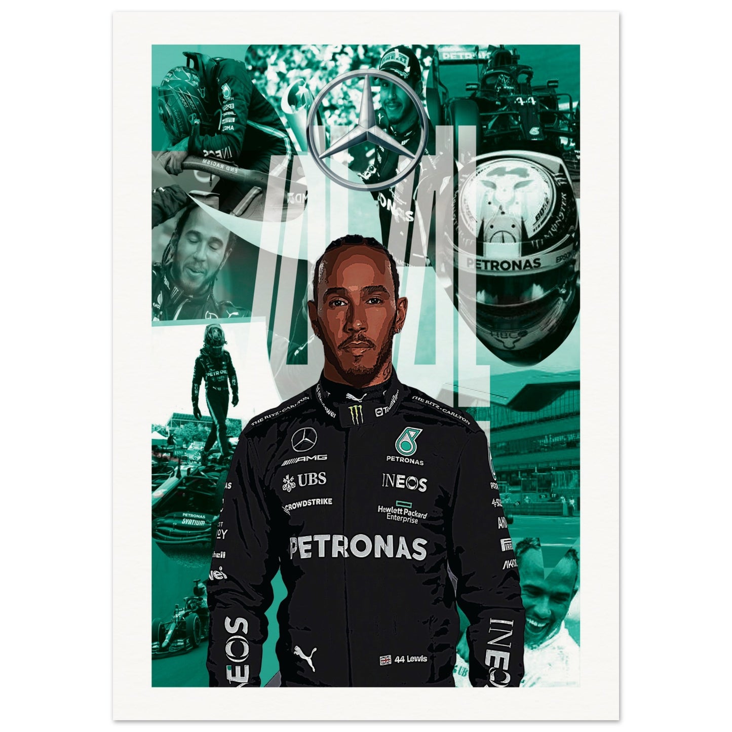 Lewis Hamilton Custom Museum-Quality Matte Paper Poster