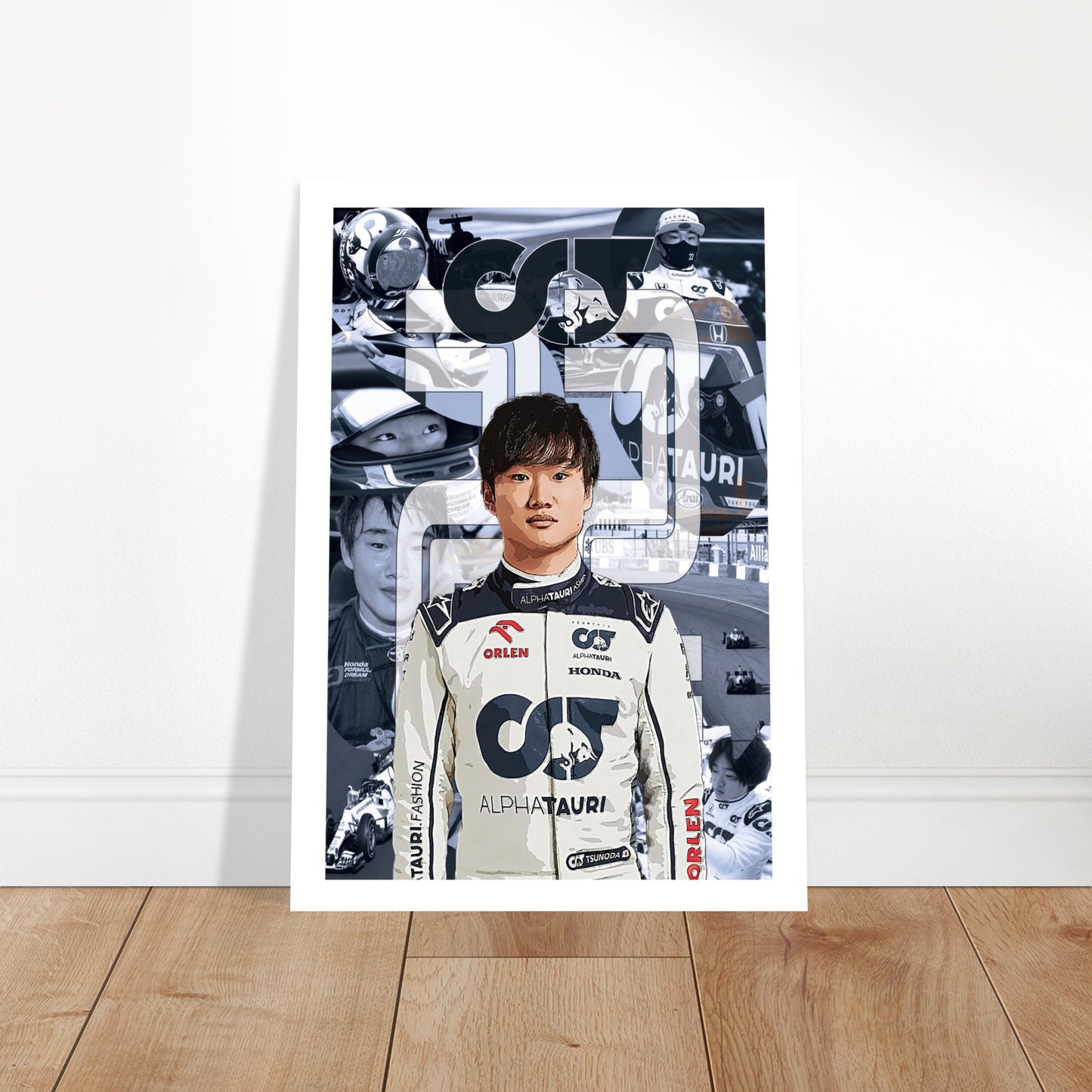 Yuki Tsunoda Custom Classic Semi-Glossy Paper Poster