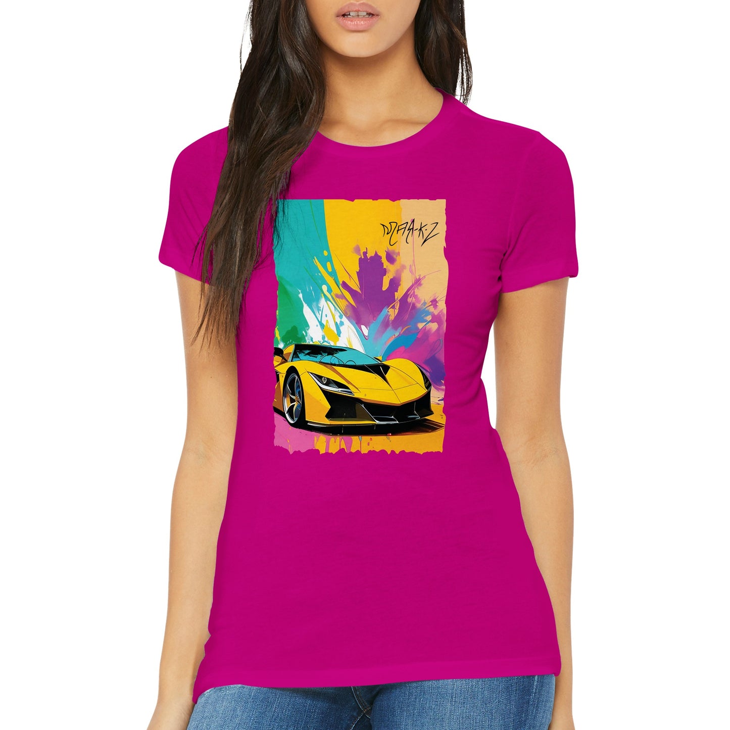 Supercar Delight Premium Womens Crewneck T-shirt