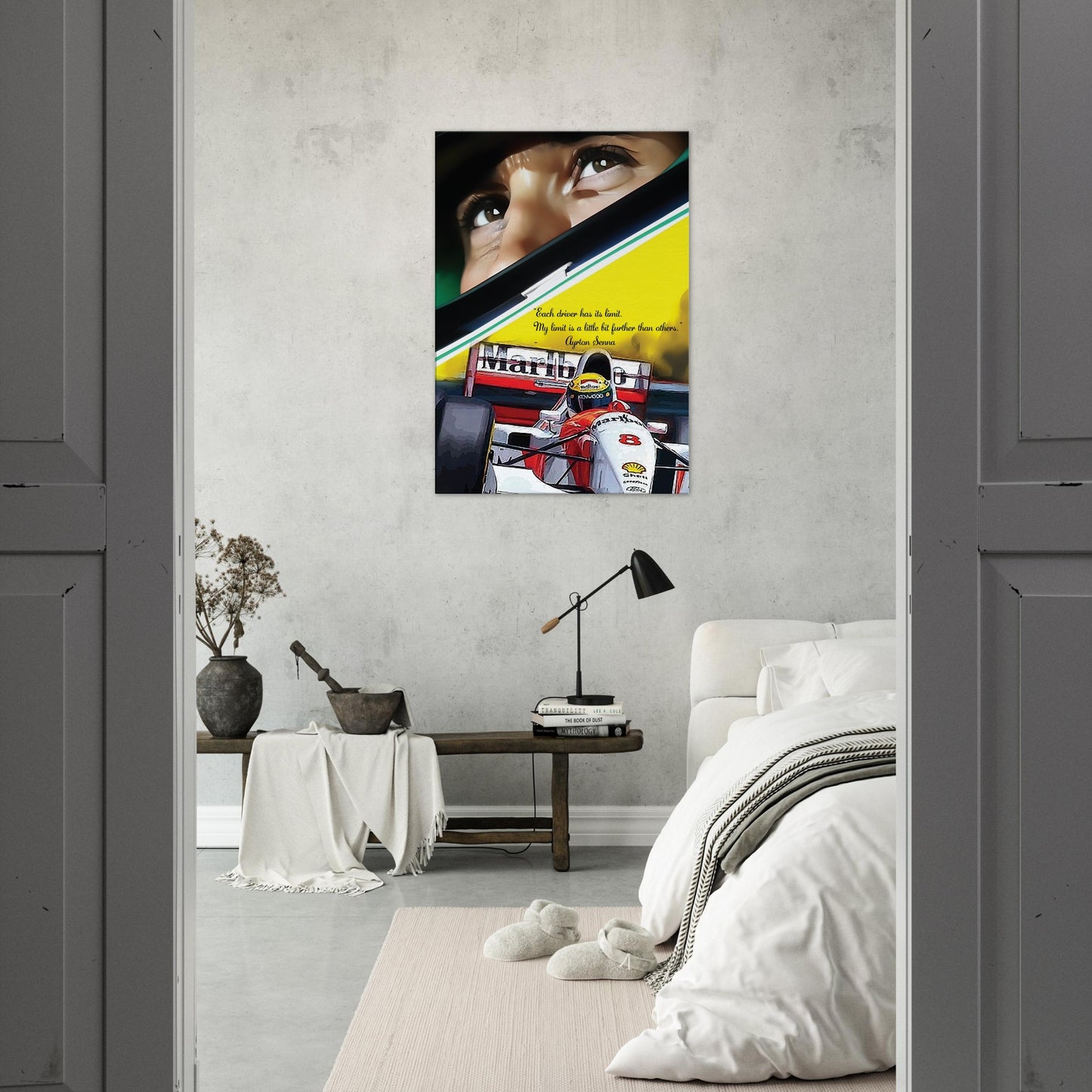 Ayrton Senna Custom Tribute Canvas