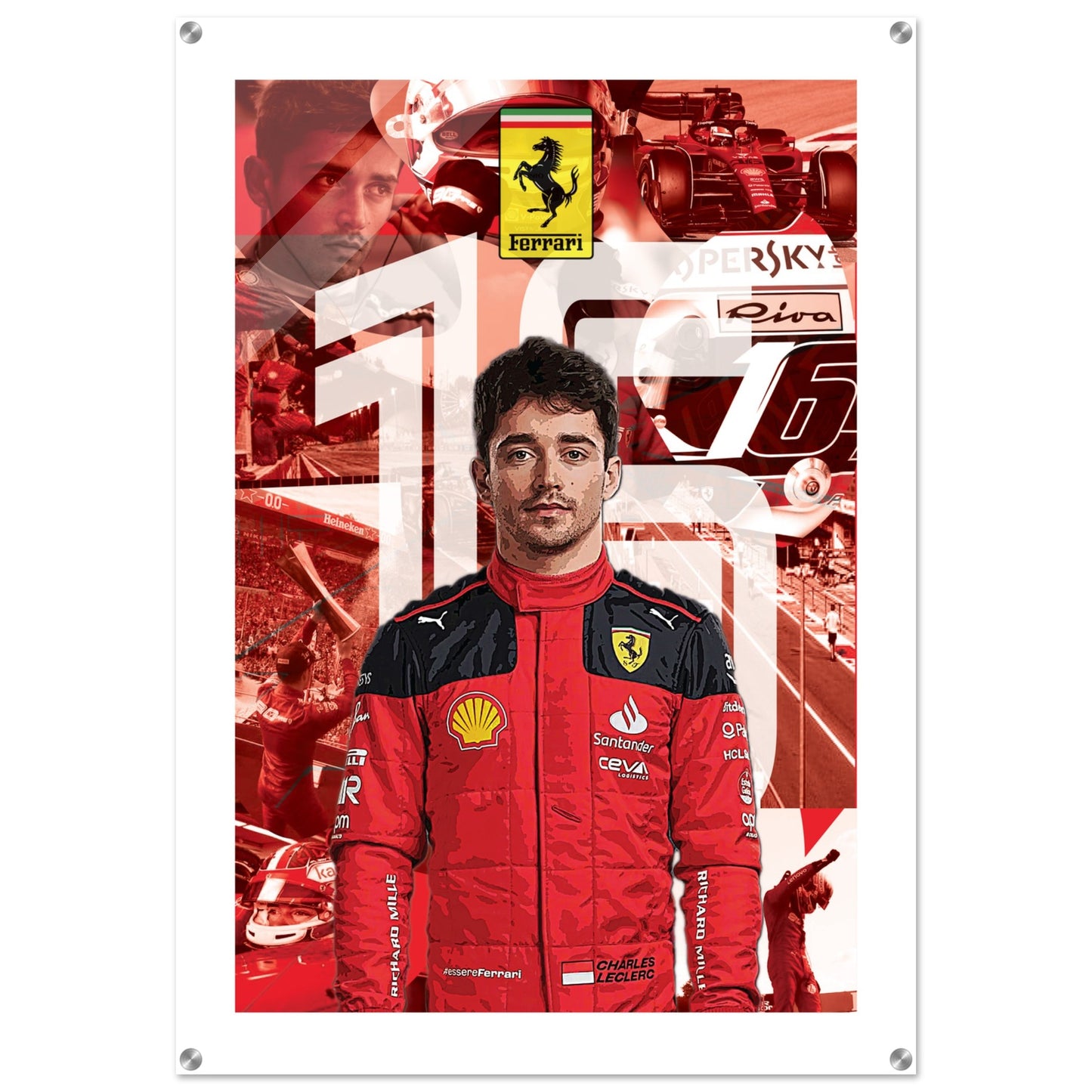 Charles Leclerc Custom Acrylic Print