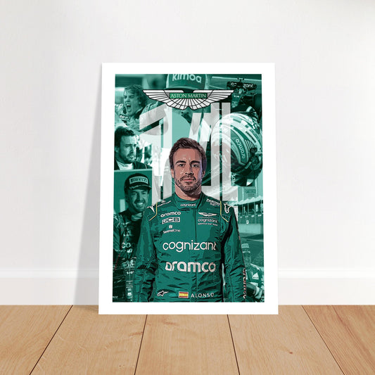 Fernando Alonso Custom Premium Semi-Glossy Paper Poster