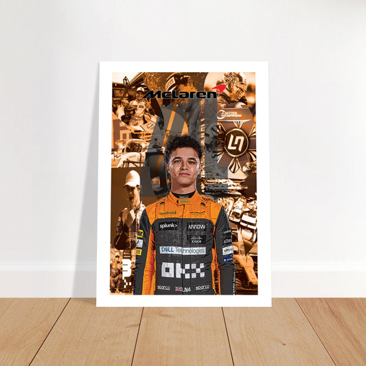 Lando Norris Custom Premium Semi-Glossy Paper Poster