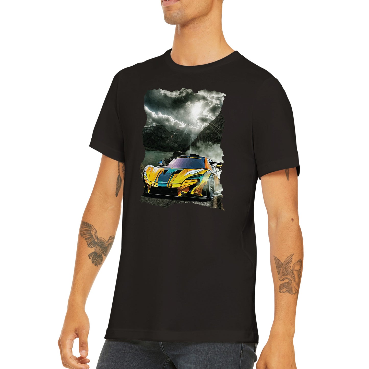 Mountain Smoke Premium Unisex Crewneck T-shirt