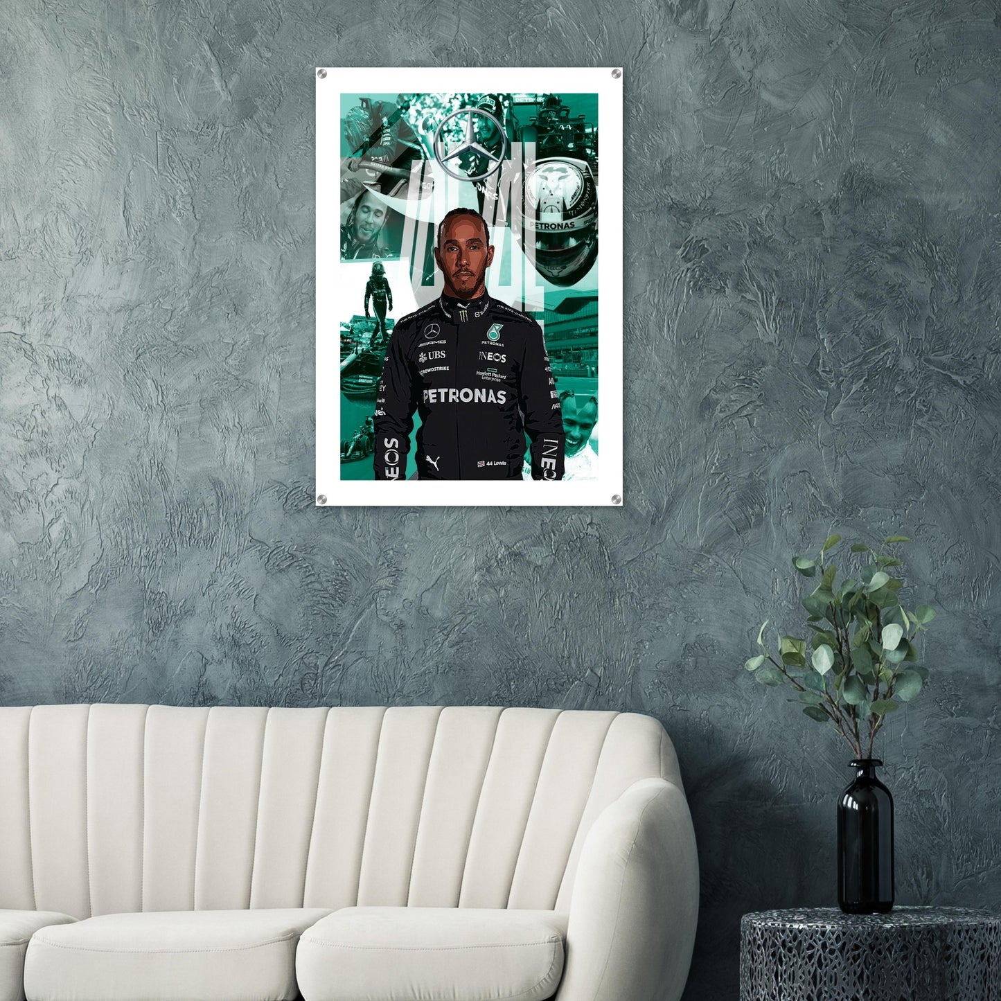 Lewis Hamilton Custom Acrylic Print