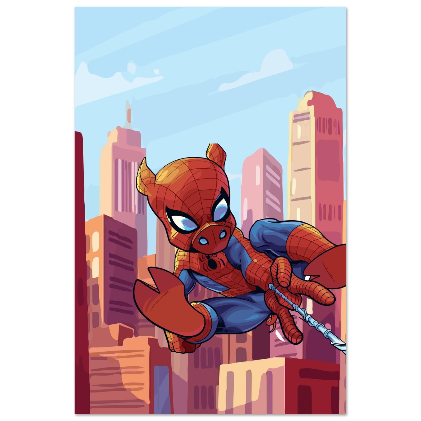 Spider-Pig Classic Semi-Glossy Paper Poster