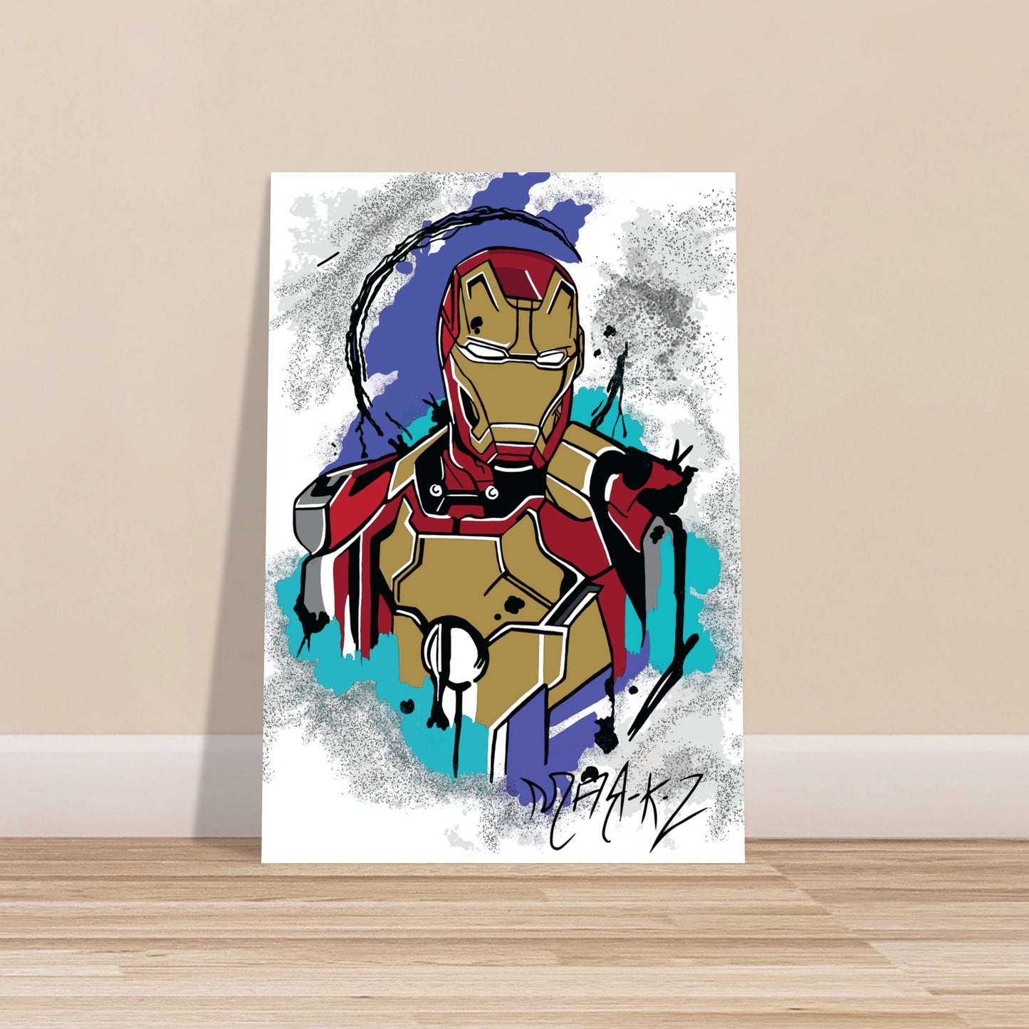 Custom Iron Man Classic Semi-Glossy Paper Poster