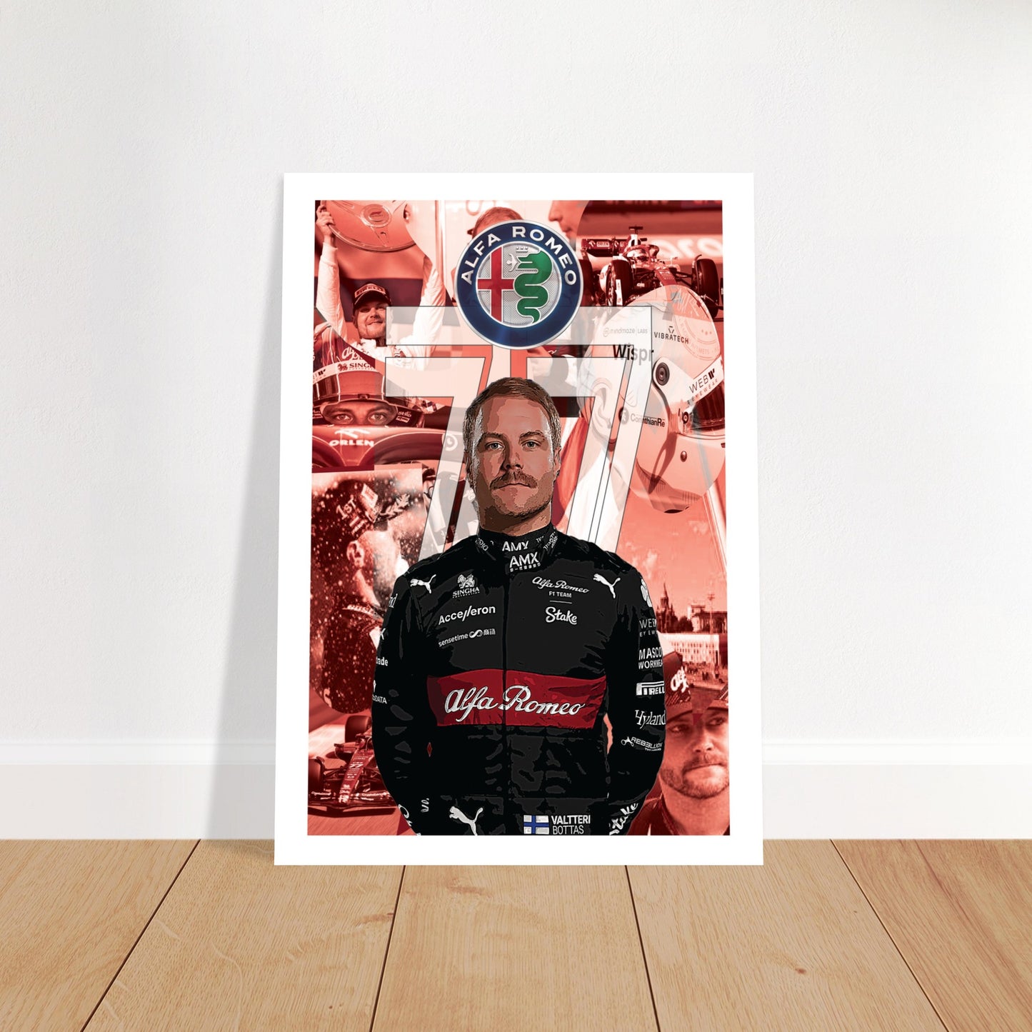 Valtteri Bottas Custom Premium Semi-Glossy Paper Poster