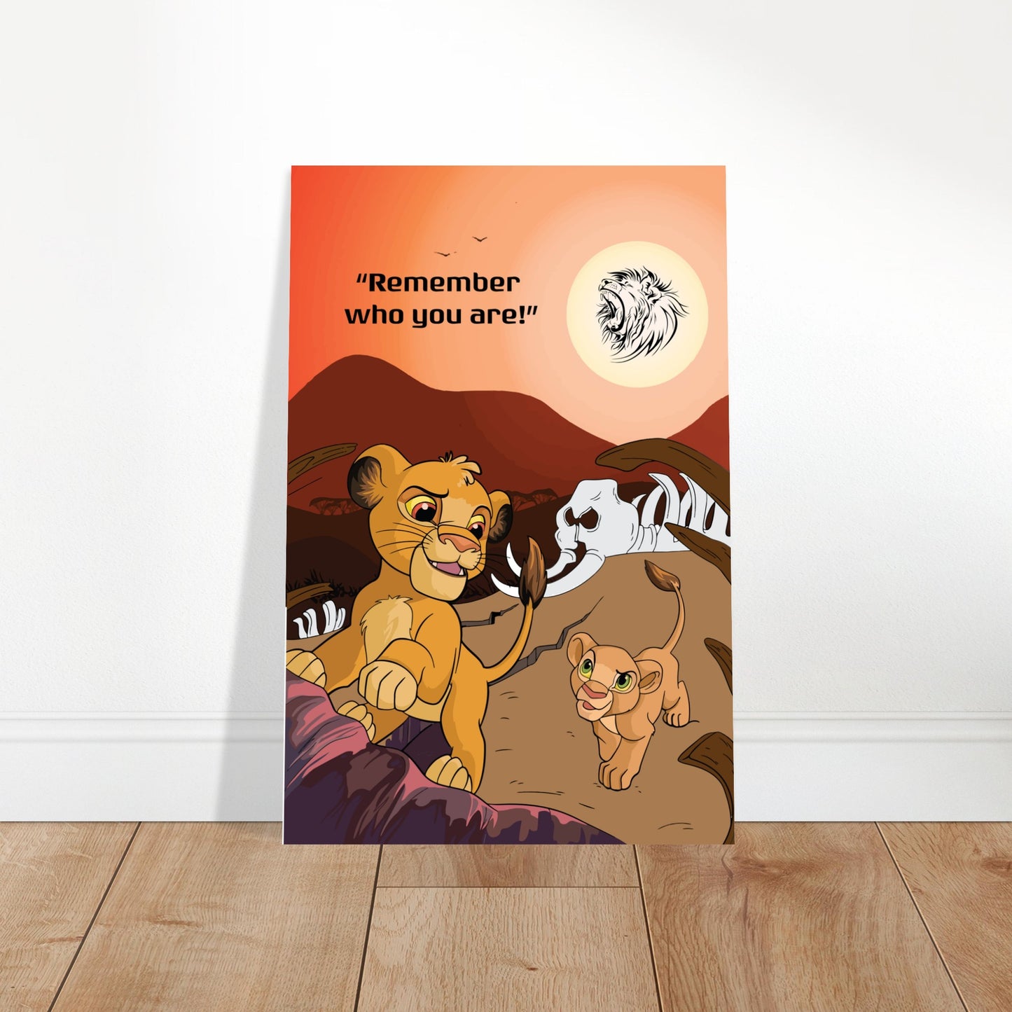 Simba's Journey Classic Semi-Glossy Paper Poster