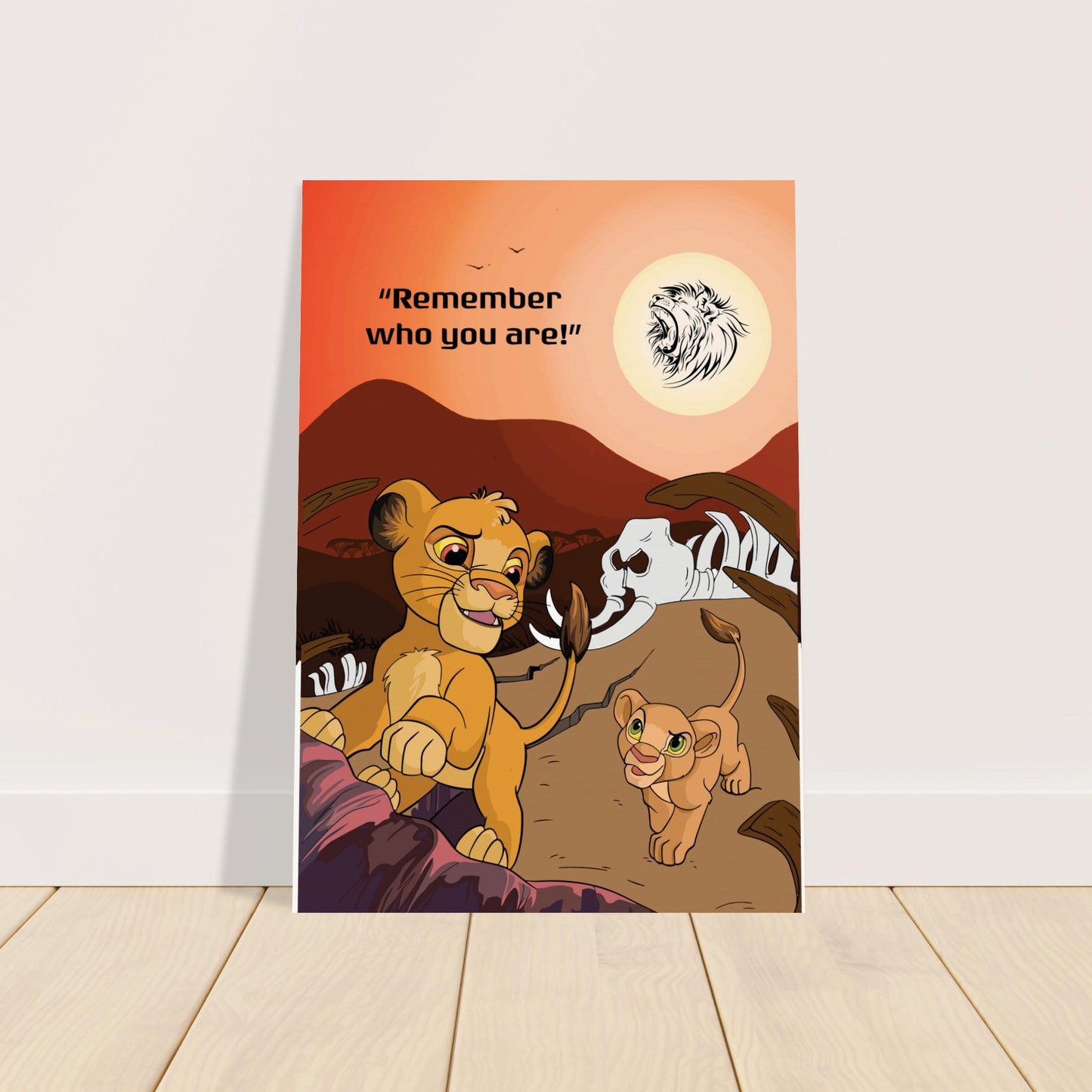 Simba's Journey Museum-Quality Matte Paper Poster