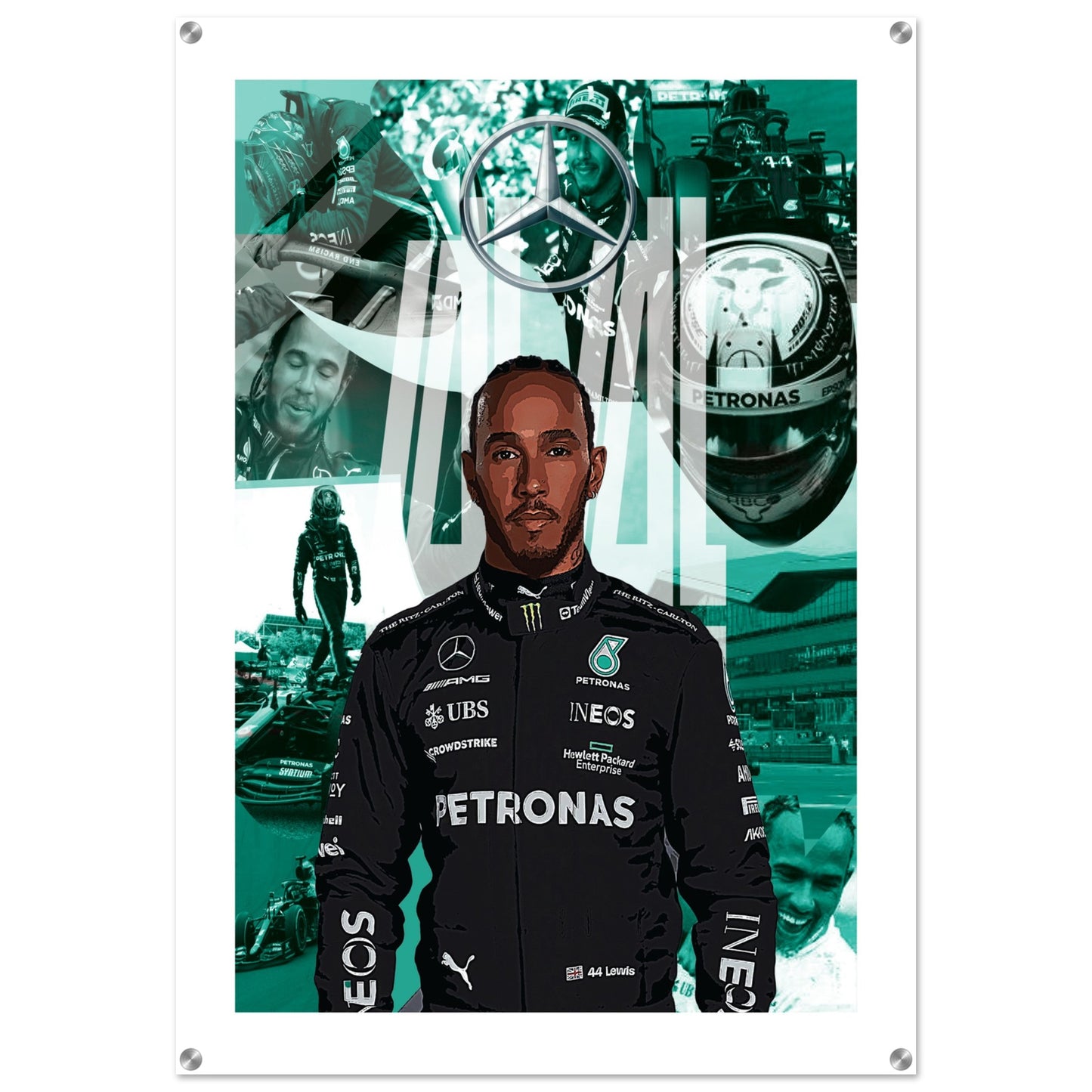 Lewis Hamilton Custom Acrylic Print