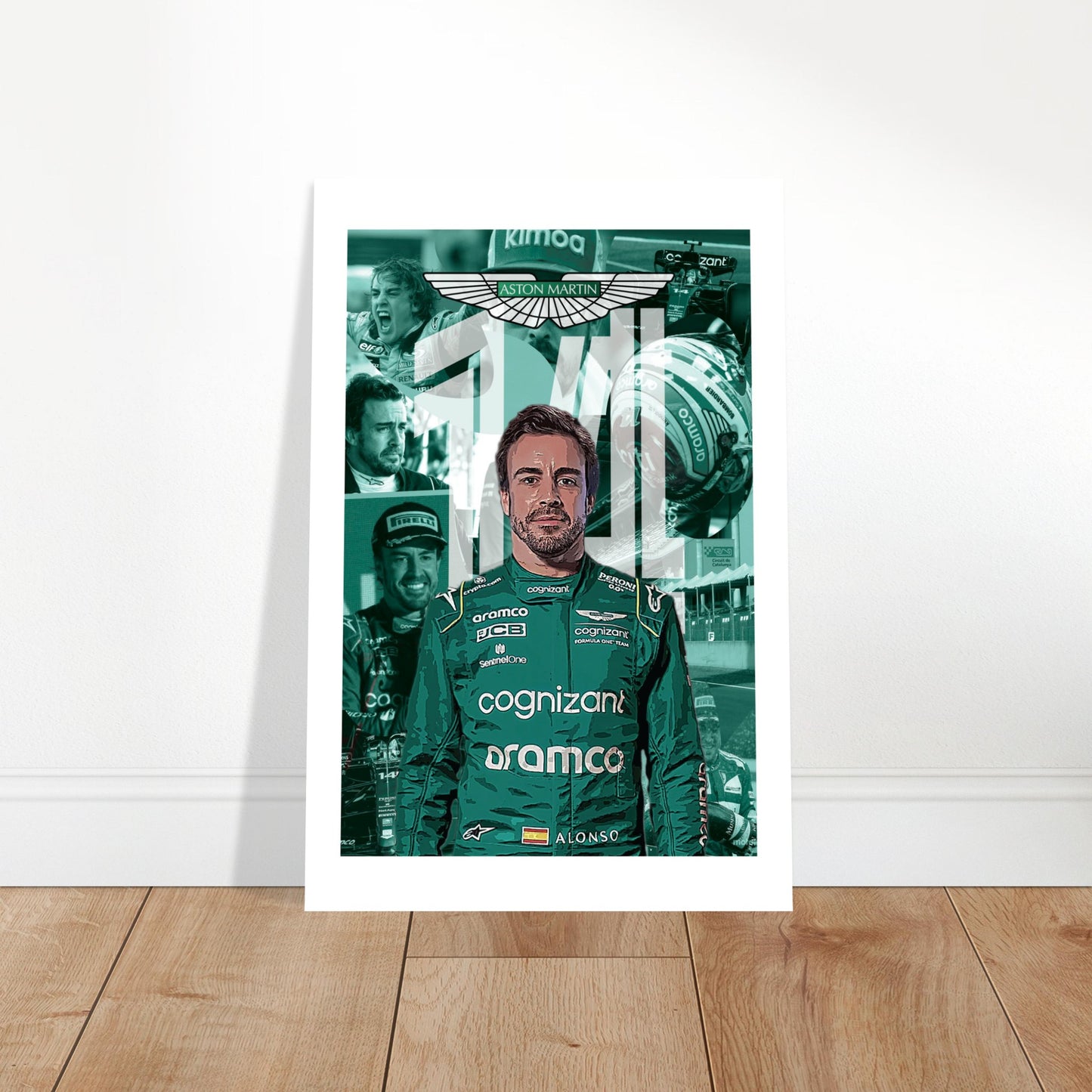 Fernando Alonso Custom Classic Semi-Glossy Paper Poster