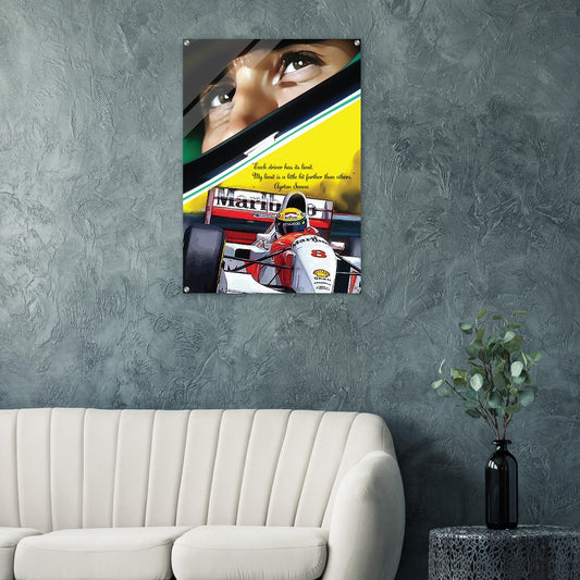 Ayrton Senna Custom Tribute Acrylic Print