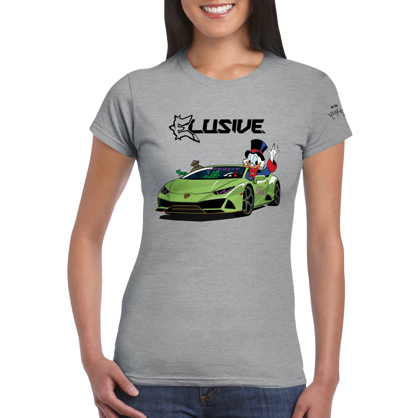 Lambo Scrooge Classic Womens Crewneck T-shirt