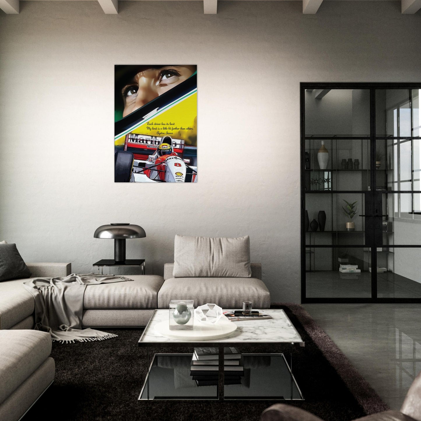 Ayrton Senna Custom Tribute Canvas