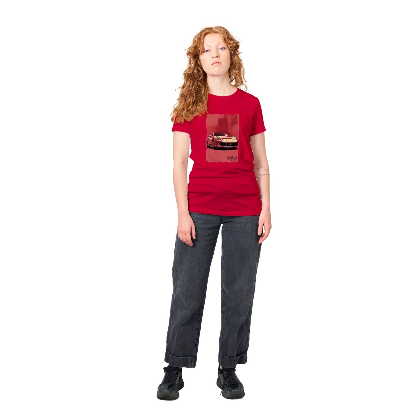 Ferrari in the Heat Premium Womens Crewneck T-shirt