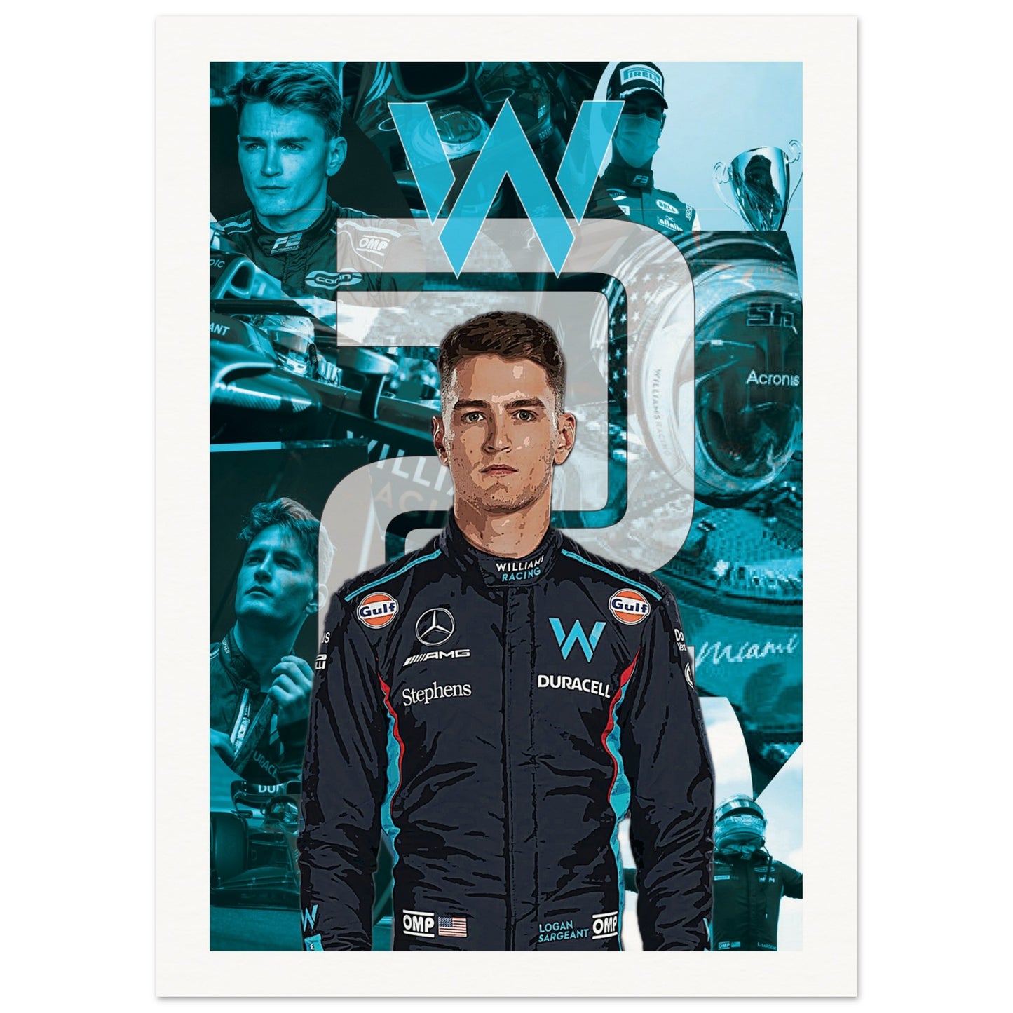 Logan Sargeant Custom Museum-Quality Matte Paper Poster