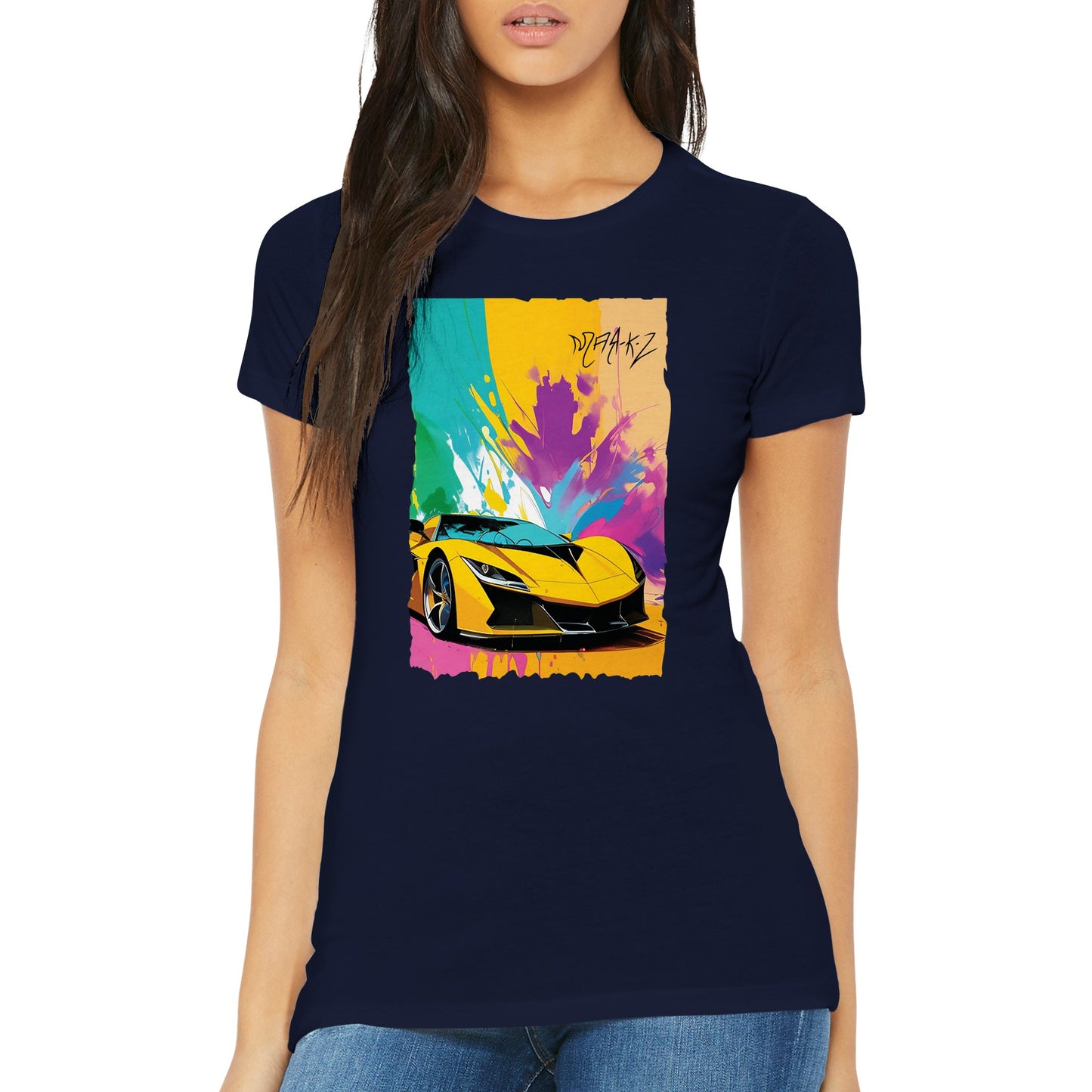 Supercar Delight Premium Womens Crewneck T-shirt