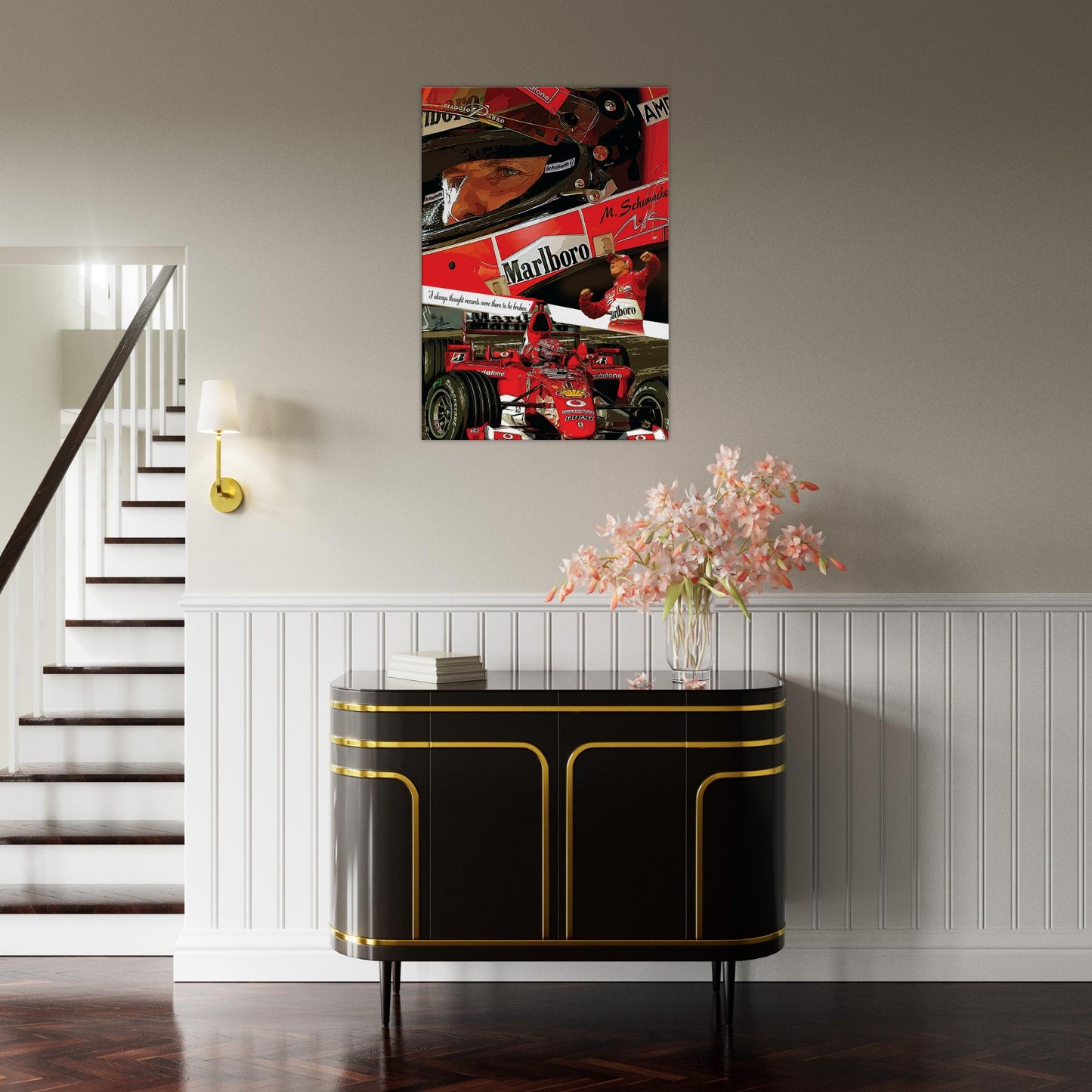 Michael Schumacher Custom Tribute Canvas