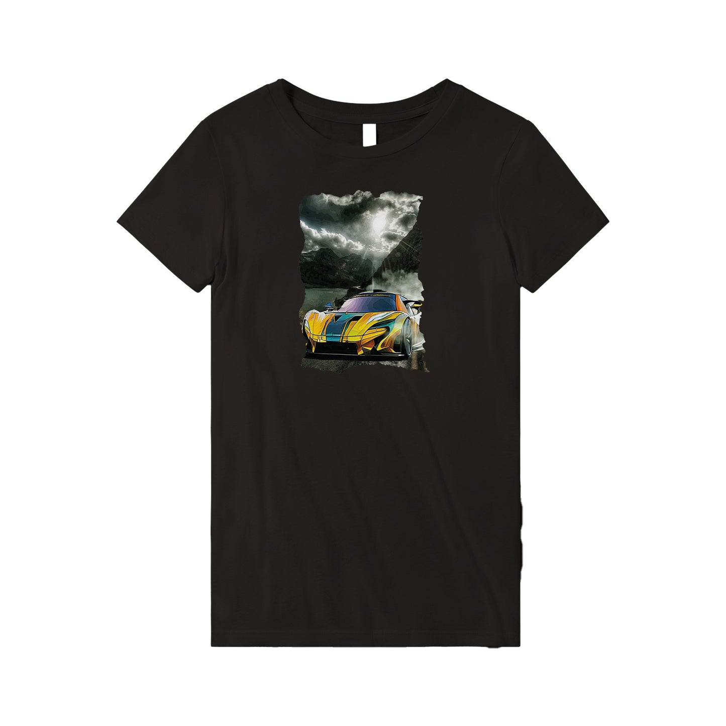 Mountain Smoke Premium Womens Crewneck T-shirt