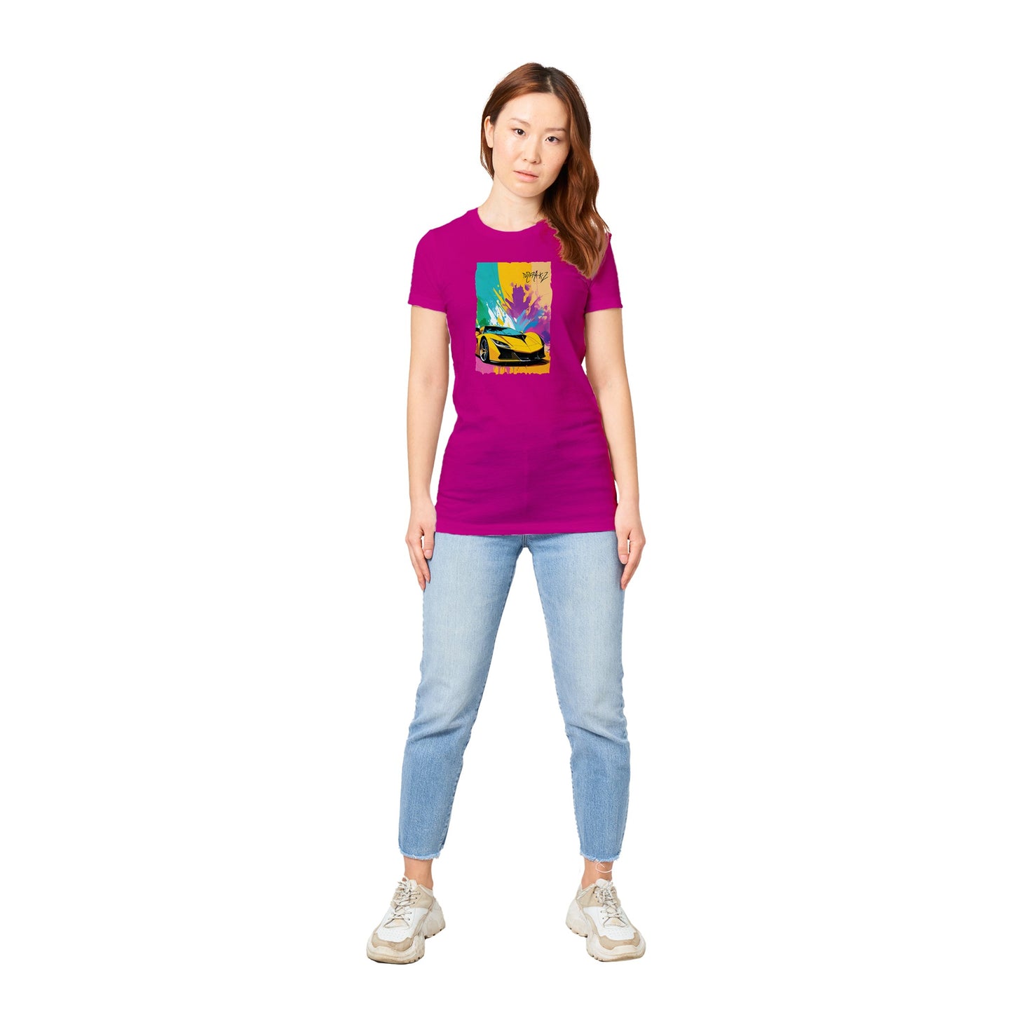 Supercar Delight Premium Womens Crewneck T-shirt